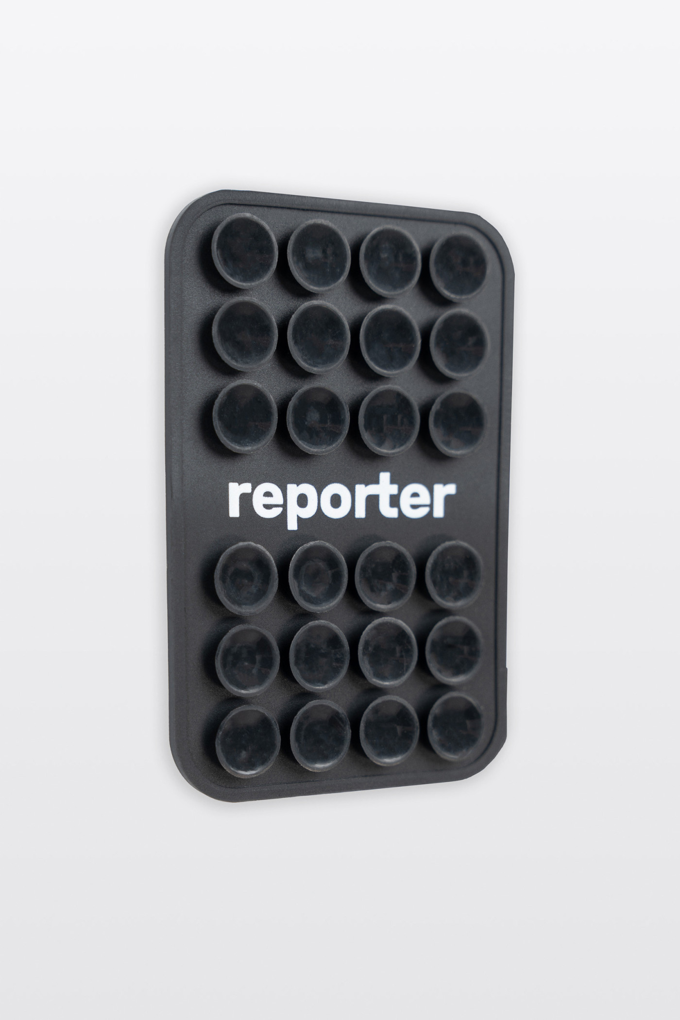 Czarna przyssawka uchwyt do telefonu