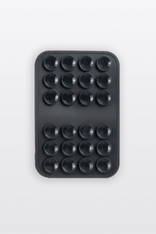 Czarna przyssawka uchwyt do telefonu