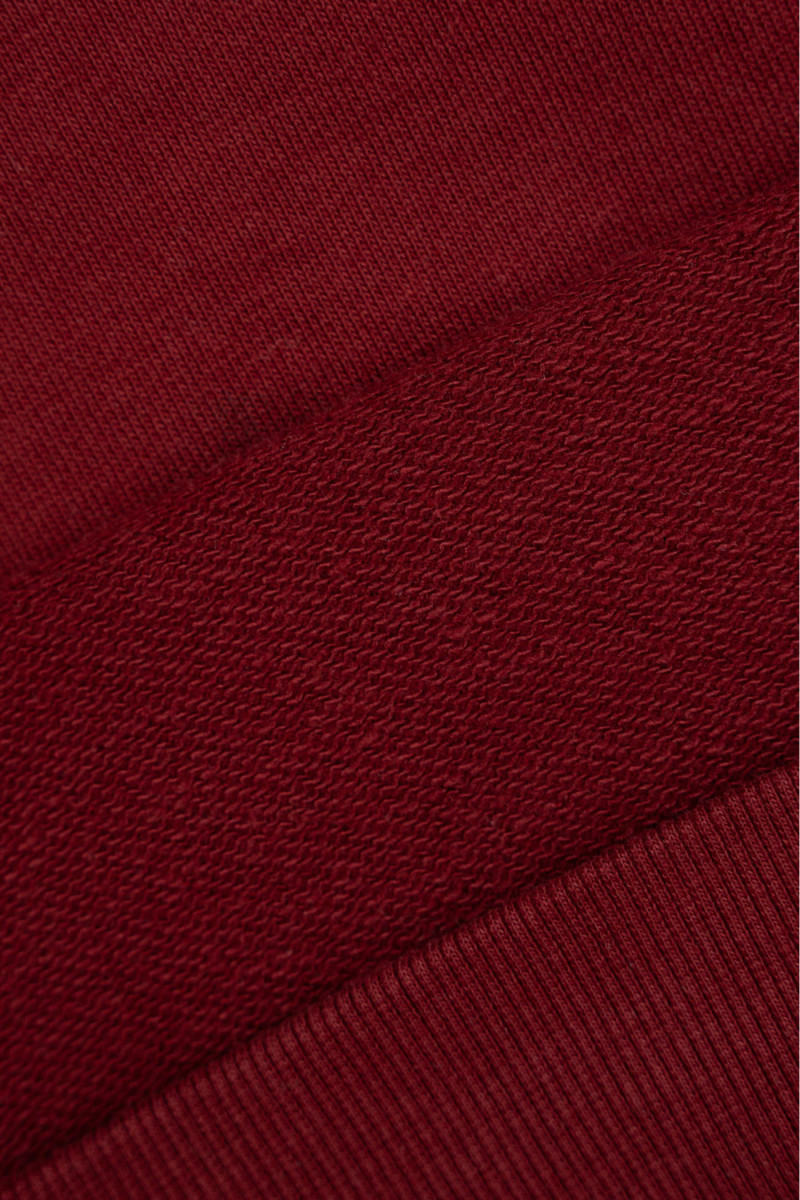 Bordowa bluza REGULAR z nadrukiem na całości