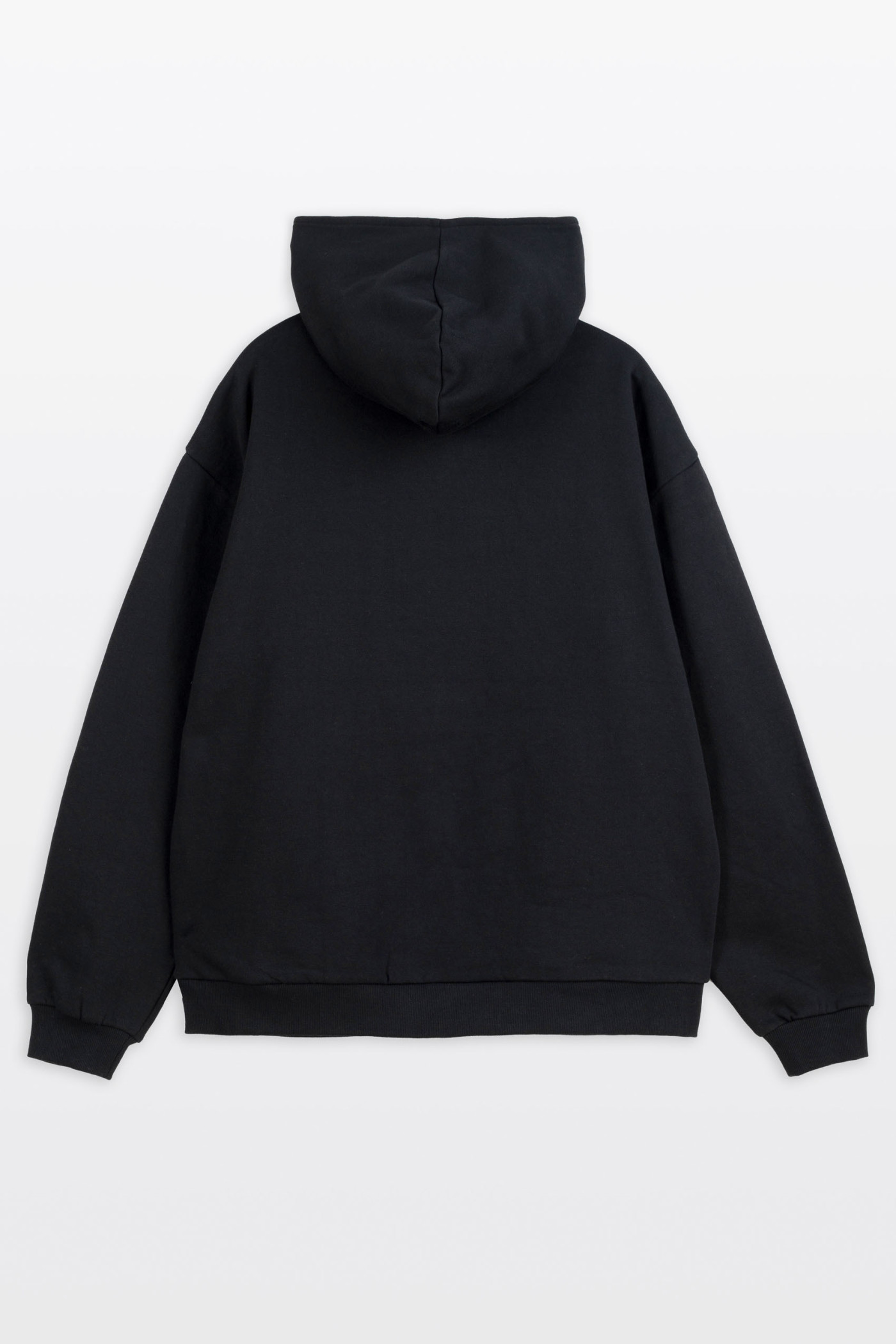 Czarna bluza REGULAR z nadrukiem z przodu