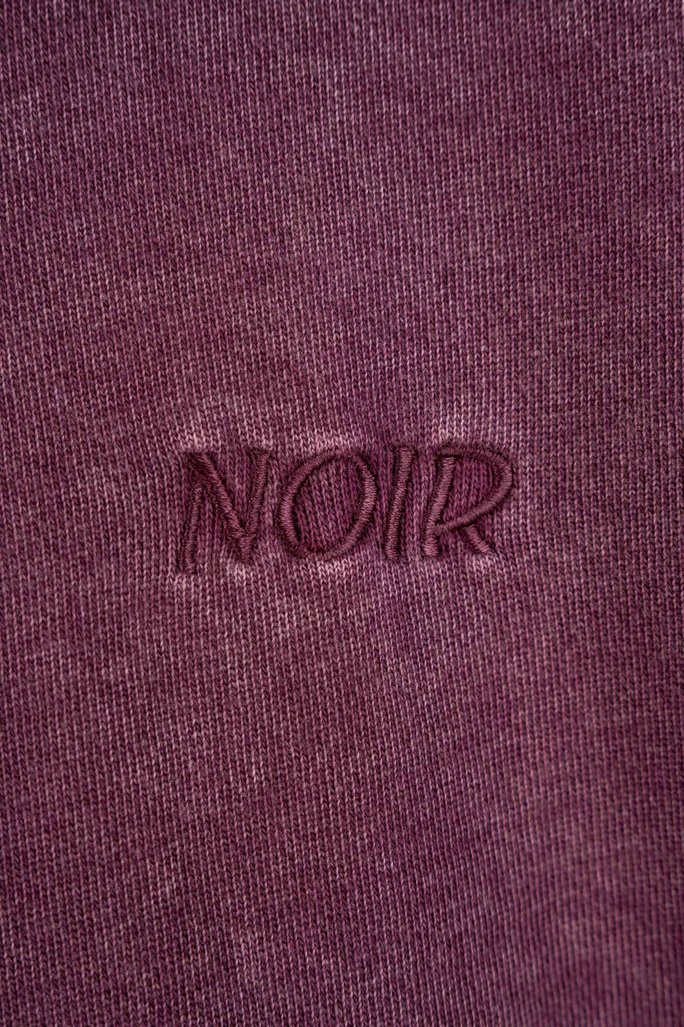 Bordowa bluza REGULAR z kapturem z efektem sprania