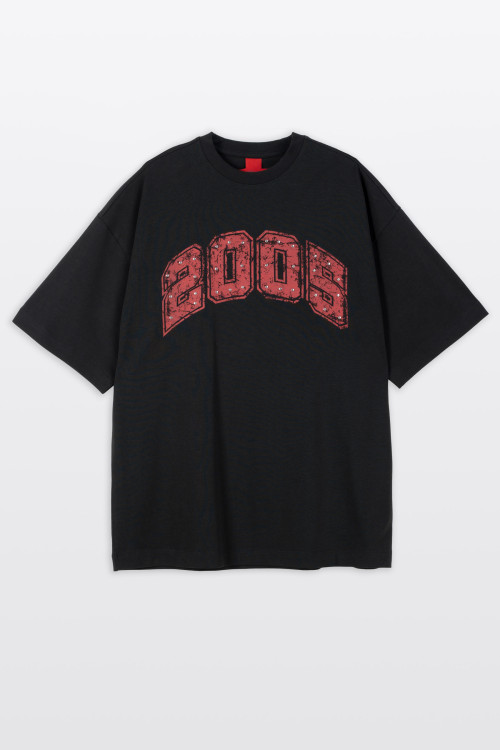 2005xReporter Czarny t-shirt OVERSIZE