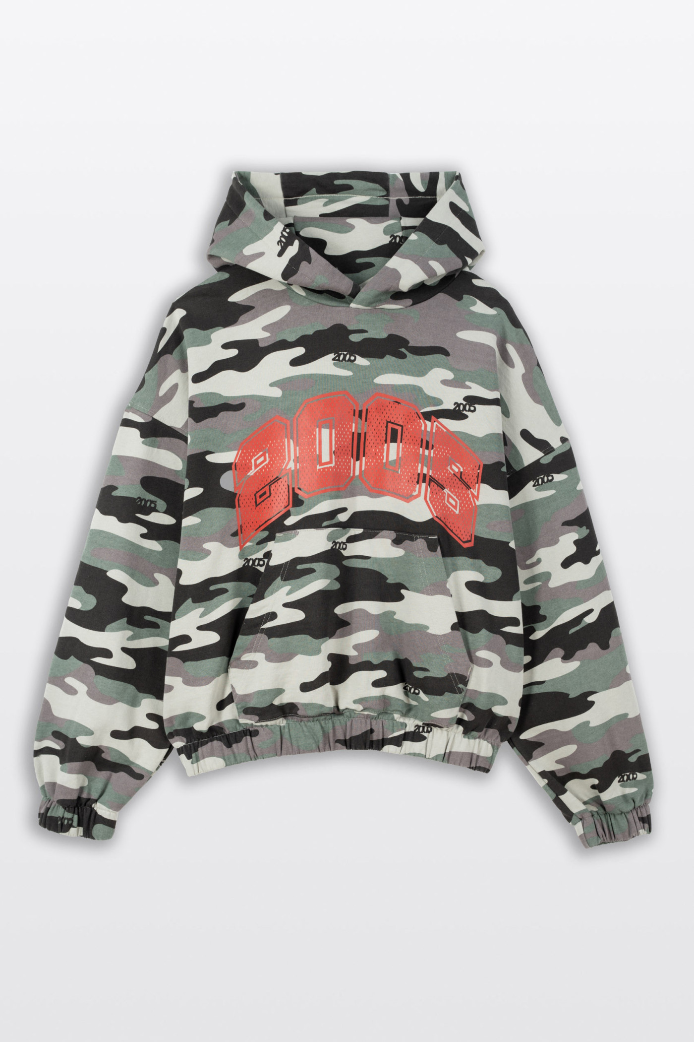 2005xReporter Camo bluza OVERSIZE z kapturem