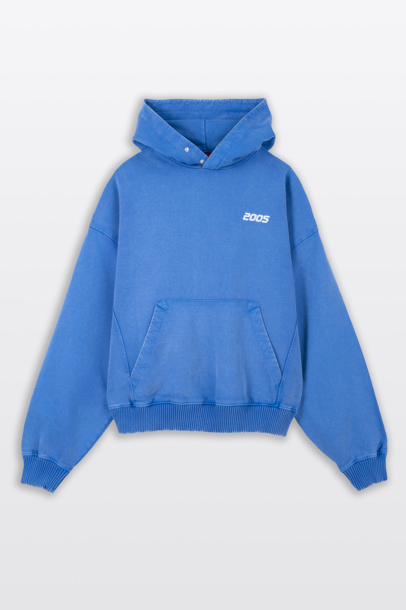 2005xReporter Niebieska bluza BOXY z kapturem