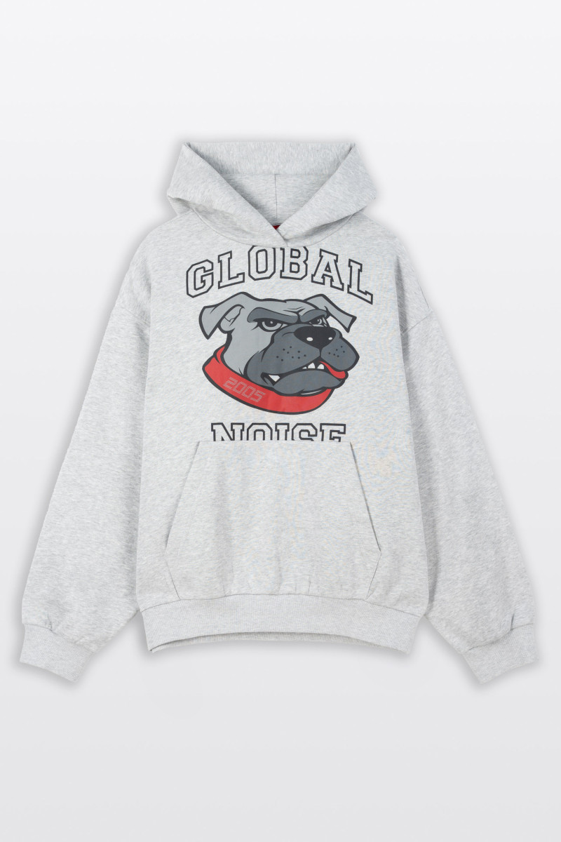 2005xReporter Szara bluza OVERSIZE z kapturem