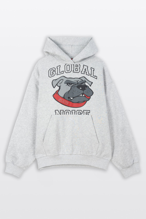 2005xReporter Szara bluza OVERSIZE z kapturem