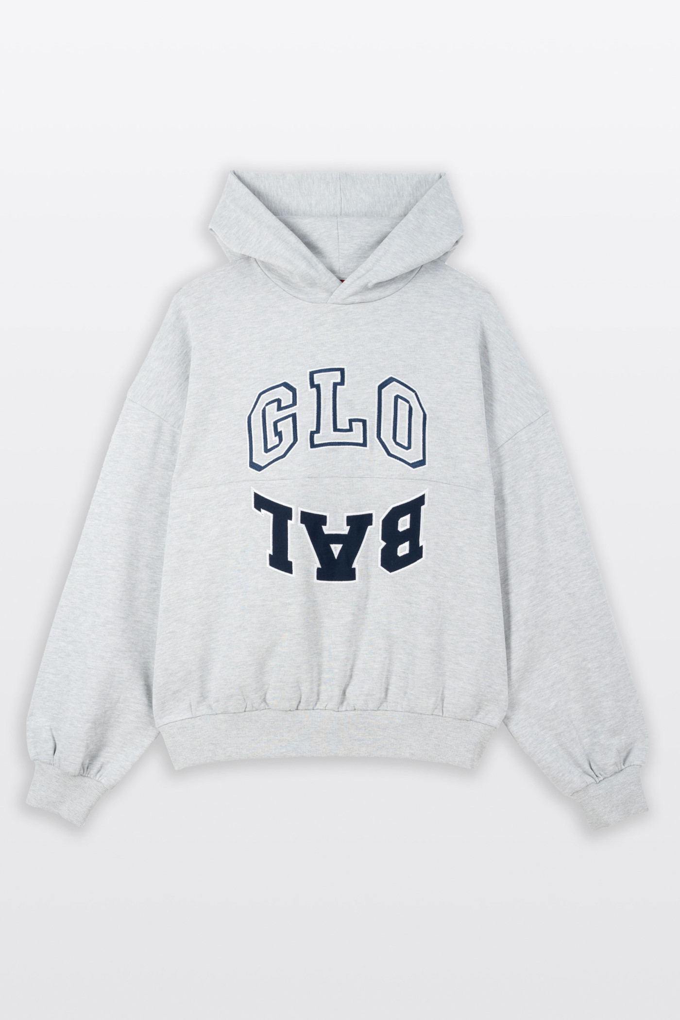 2005xReporter Szara bluza OVERSIZE z kapturem