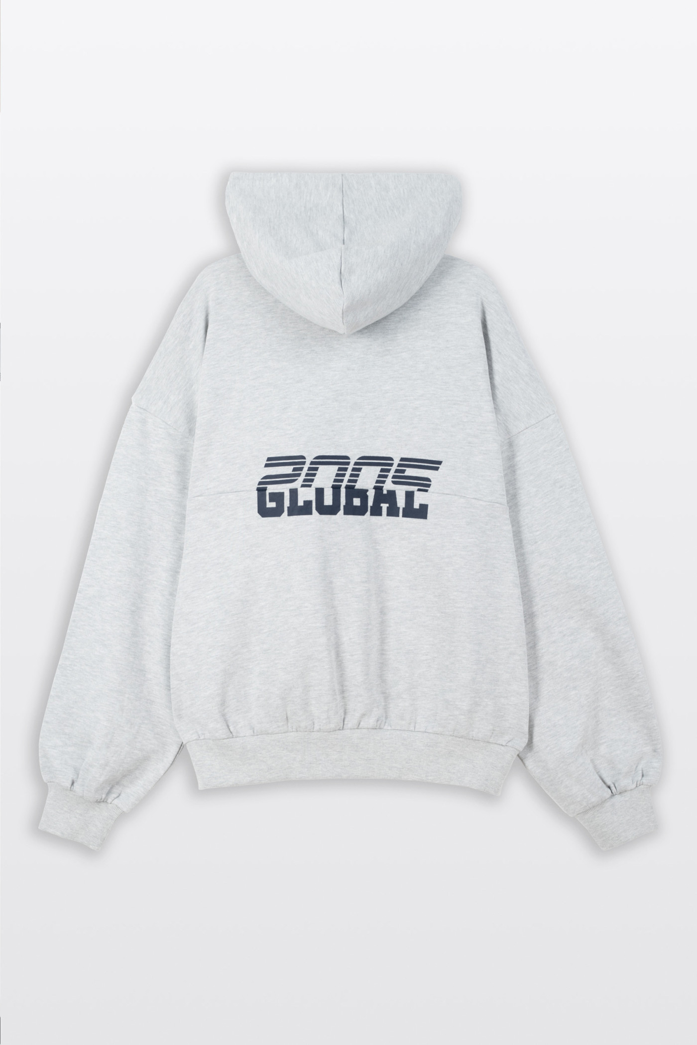 2005xReporter Szara bluza OVERSIZE z kapturem