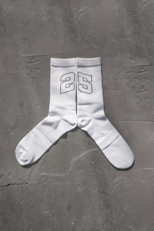 2005xReporter Białe skarpety