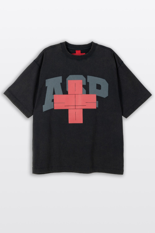 2005xReporter Czarny t-shirt OVERSIZE