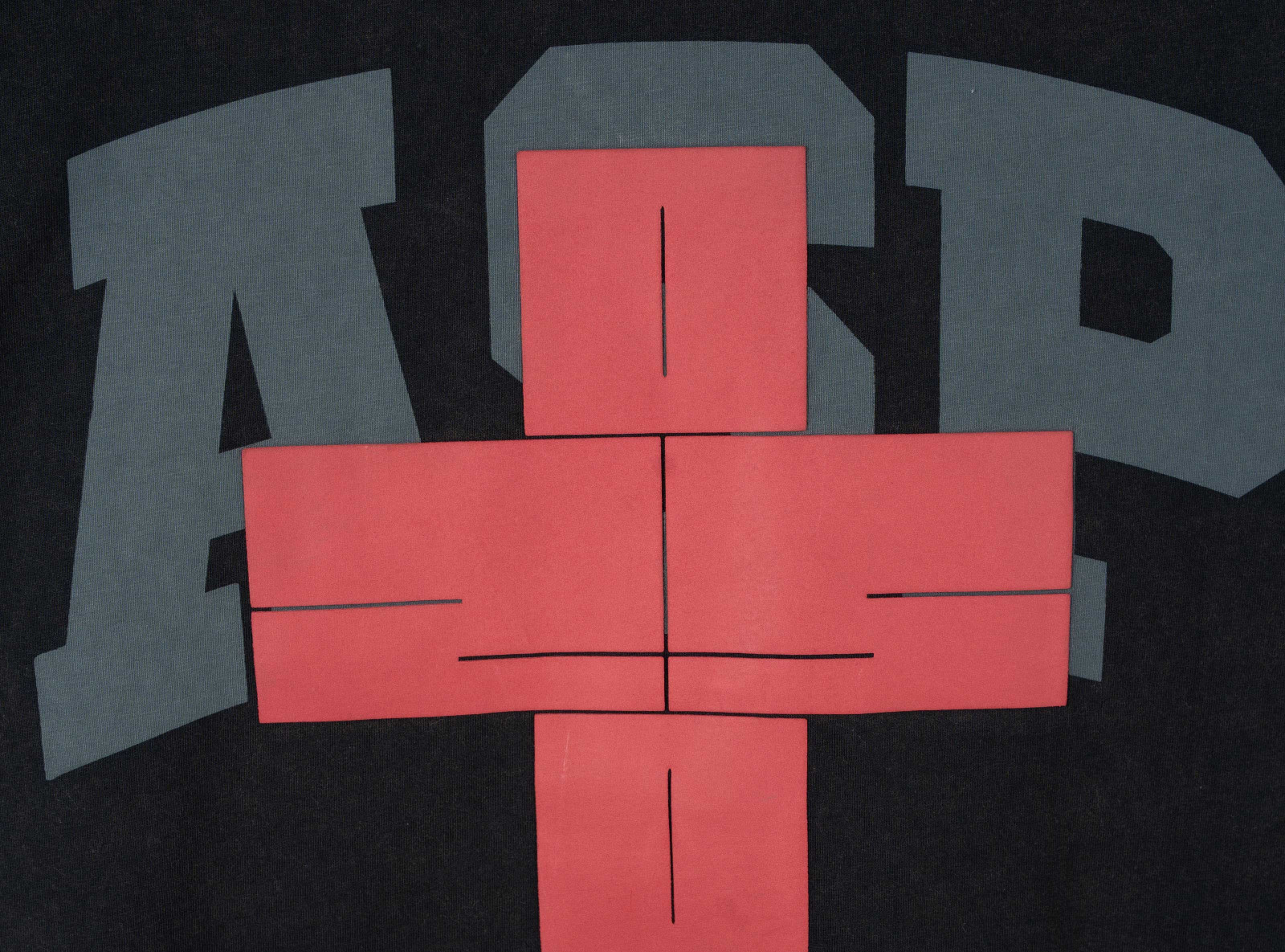 2005xReporter Czarny t-shirt OVERSIZE