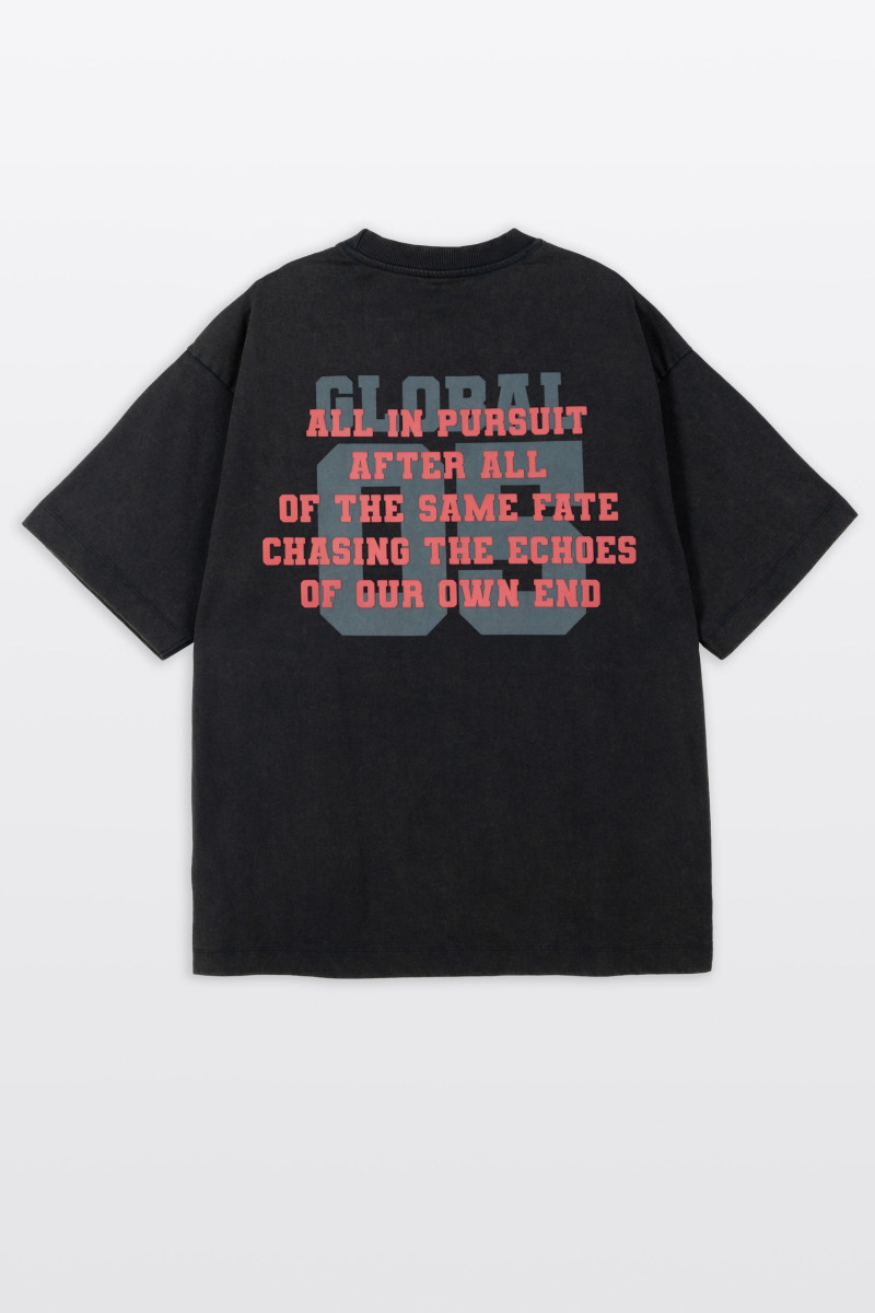 2005xReporter Czarny t-shirt OVERSIZE