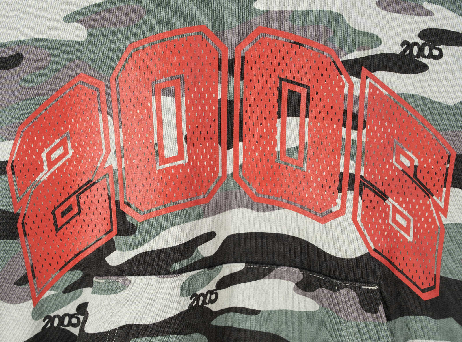 2005xReporter Camo bluza OVERSIZE z kapturem