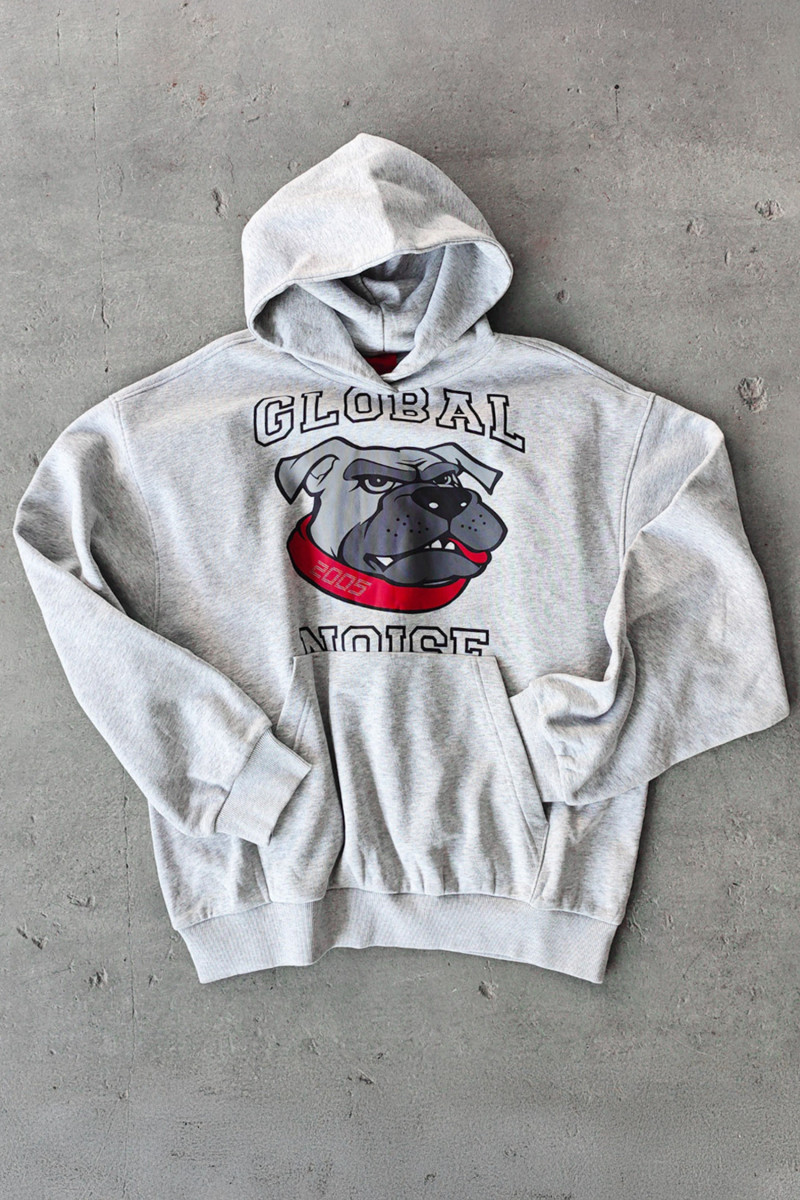 2005xReporter Szara bluza OVERSIZE z kapturem