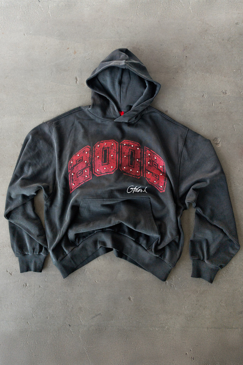 2005xReporter Czarna bluza OVERSIZE z kapturem