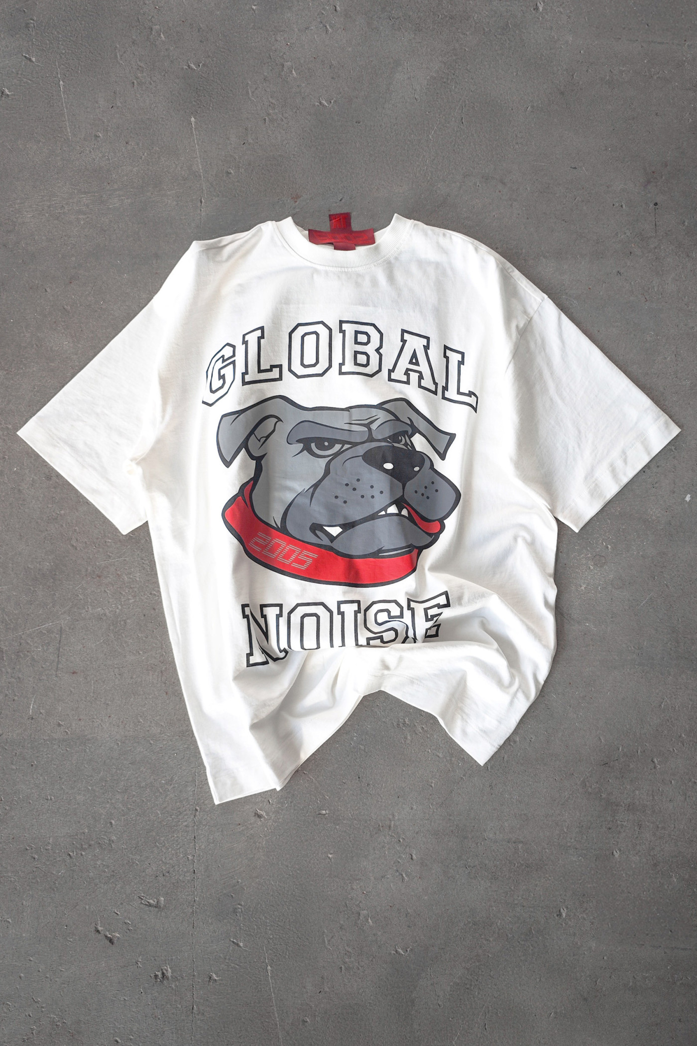 2005xReporter Biały t-shirt OVERSIZE