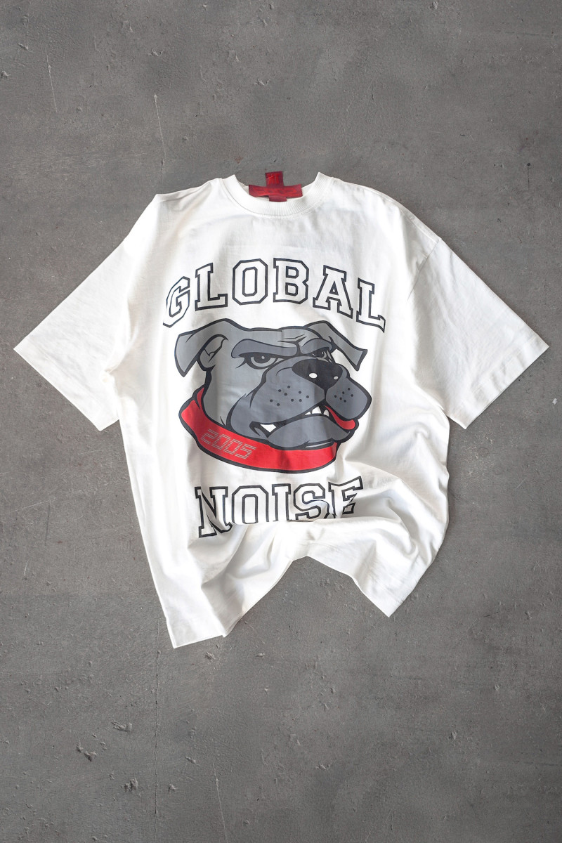 2005xReporter Biały t-shirt OVERSIZE