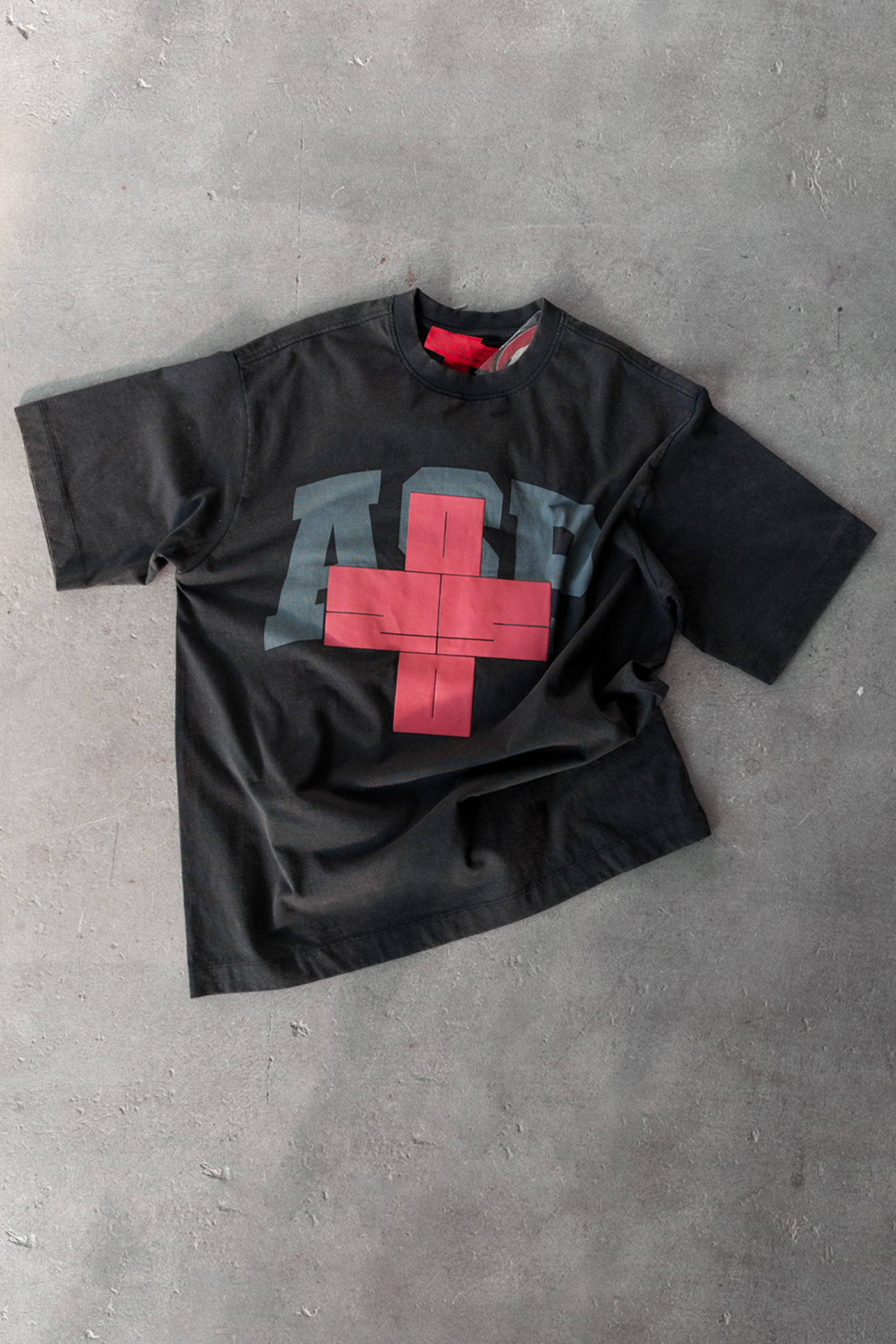 2005xReporter Czarny t-shirt OVERSIZE