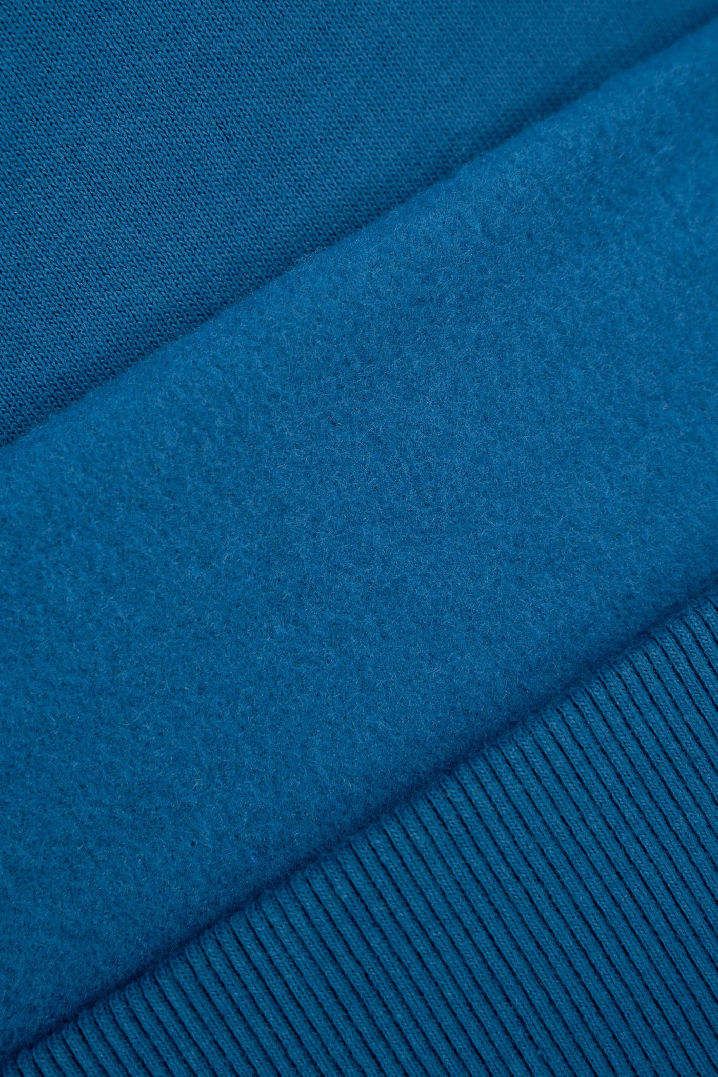 Niebieska bluza REGULAR z autorską grafiką z tyłu