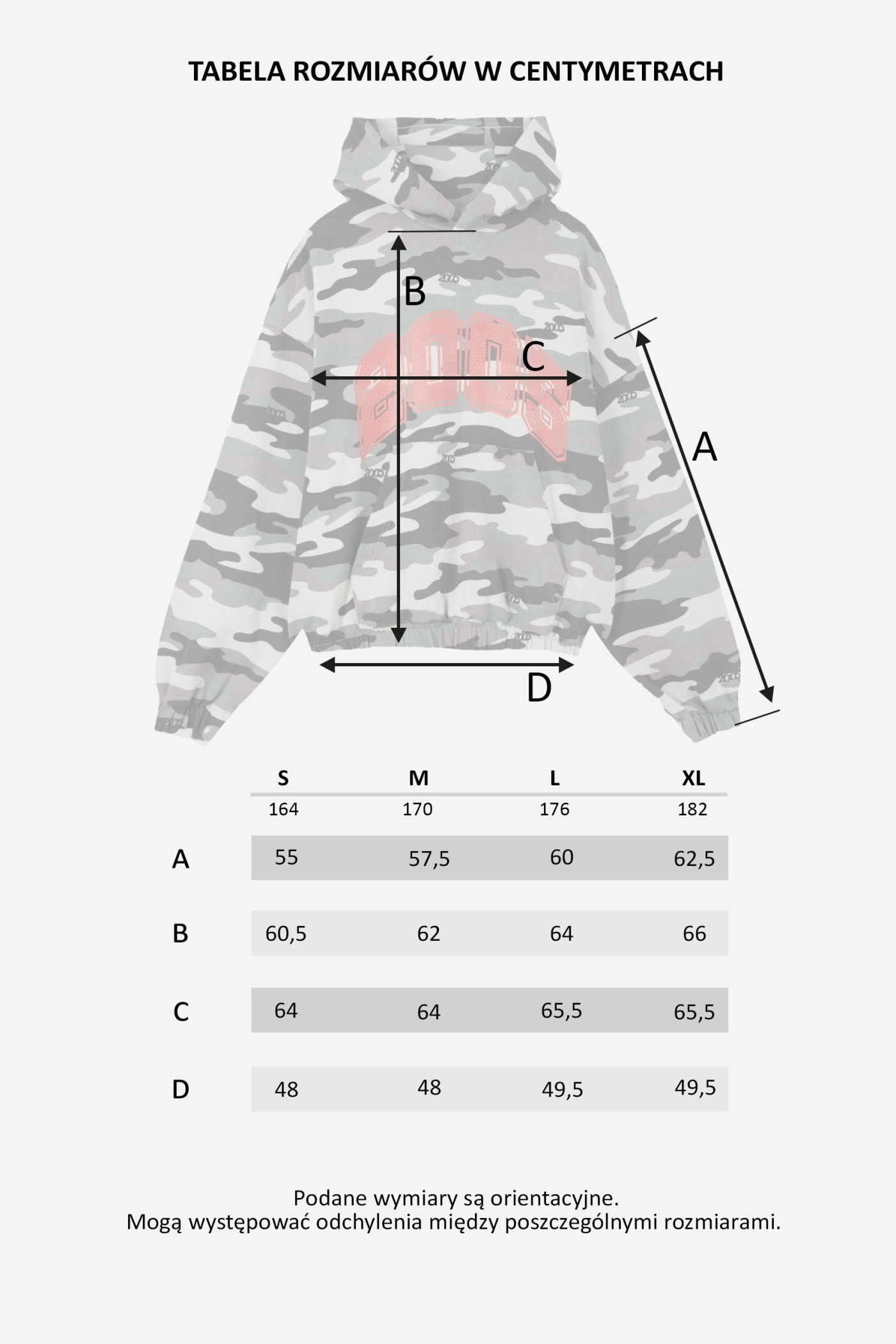 2005xReporter Camo bluza OVERSIZE z kapturem