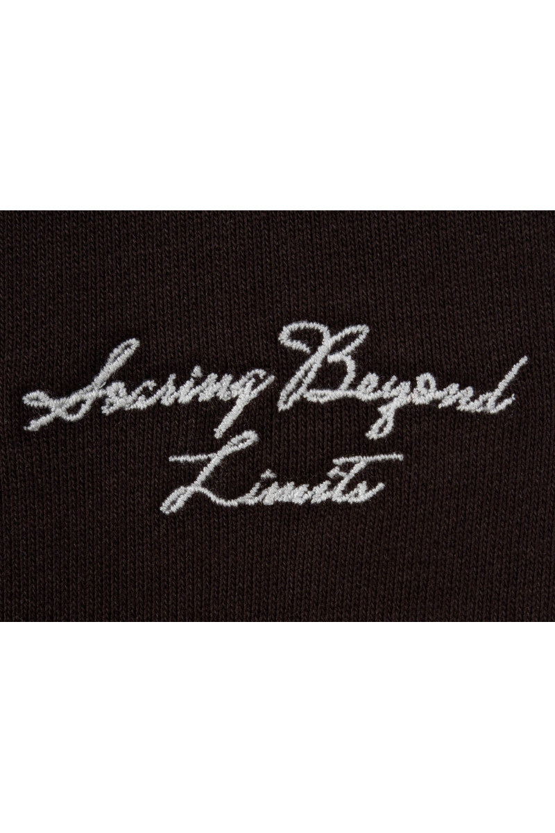 Brązowe spodnie dresowe bez ściągacza na dole, 790