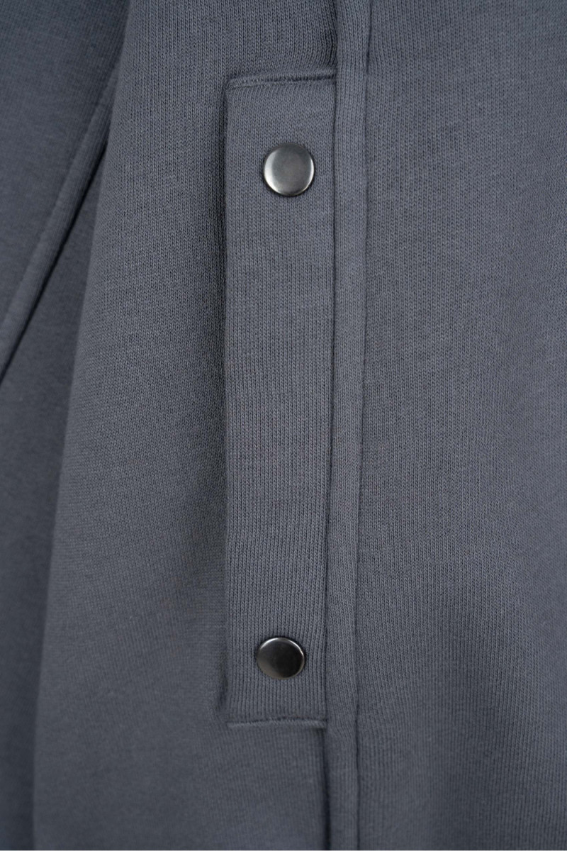 Szara bluza BOXY z modnymi cięciami