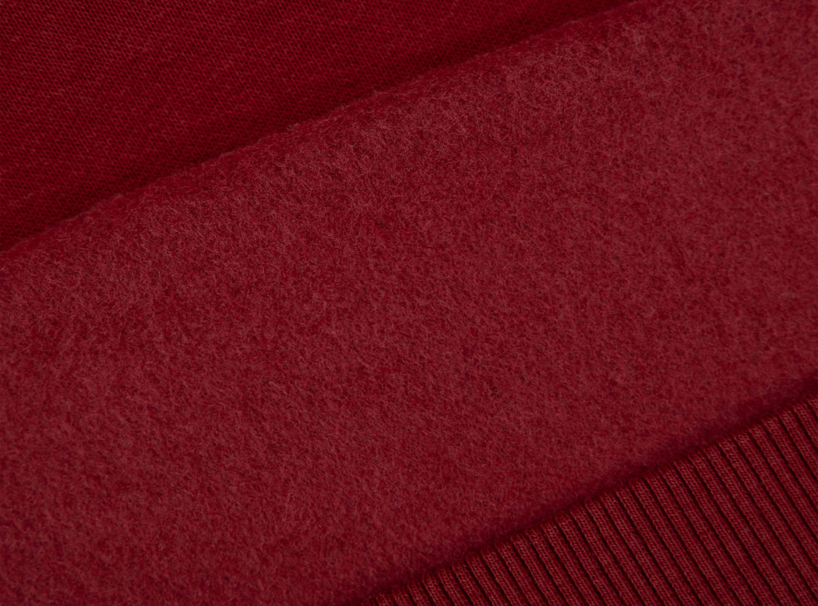 Bordowa bluza REGULAR z minimalistycznym haftem z przodu