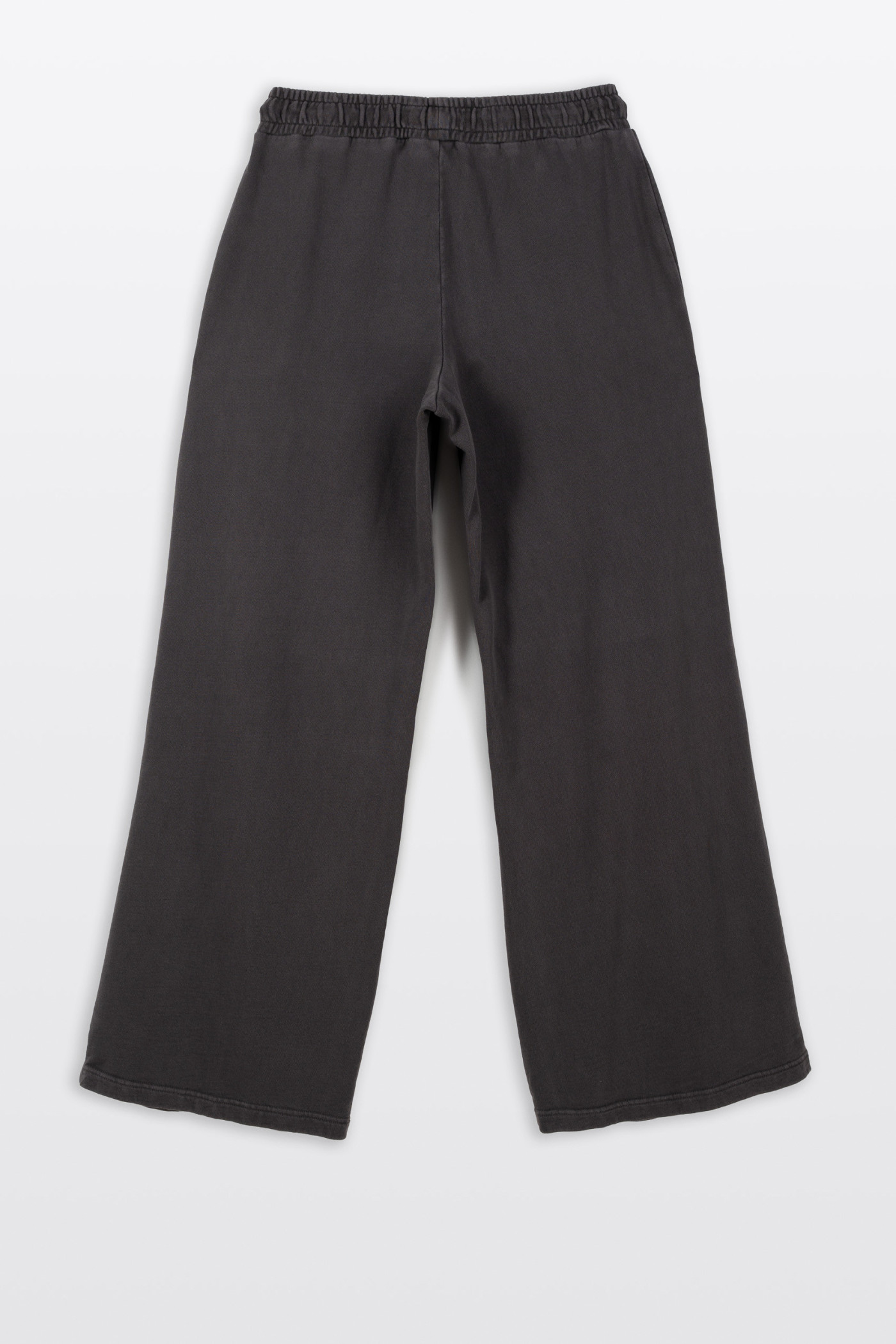 Brązowe spodnie dresowe  WIDE LEG z zaszewkami na kolanach