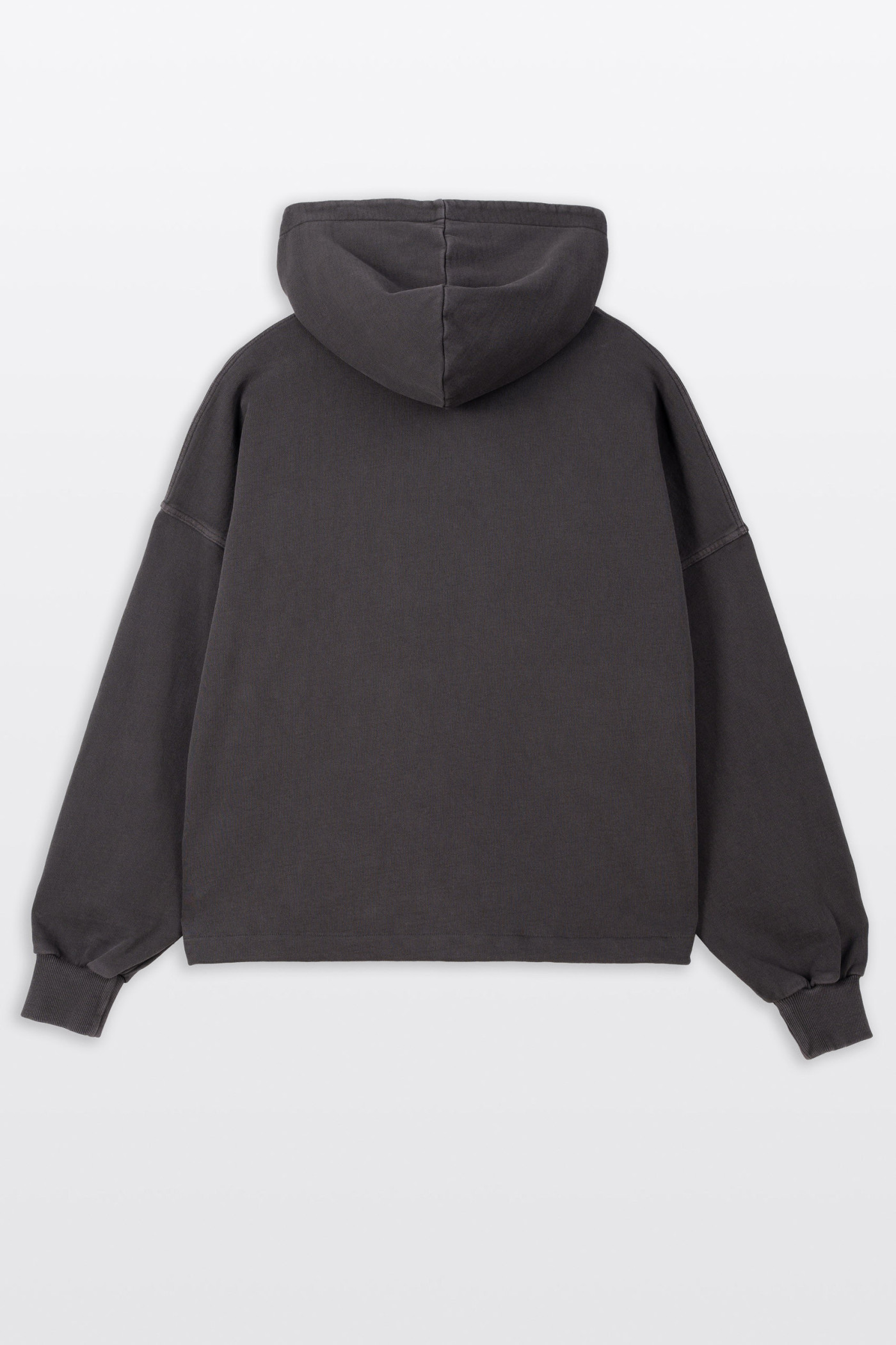 Brązowa bluza BOXY z minimalistycznym haftem