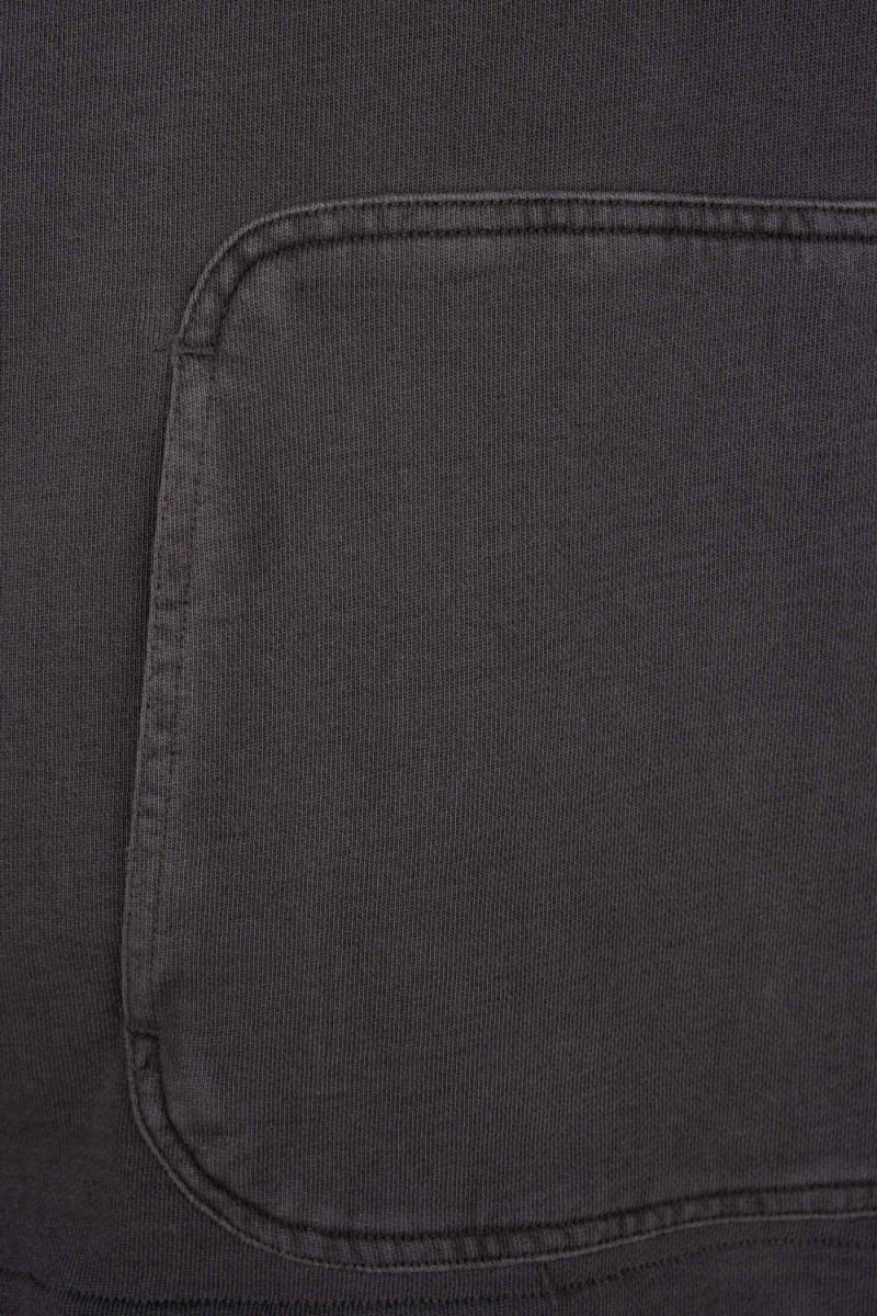 Brązowa bluza BOXY z minimalistycznym haftem