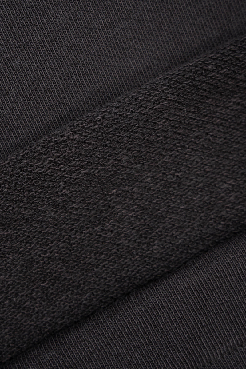 Brązowa bluza BOXY z minimalistycznym haftem, seledynowy