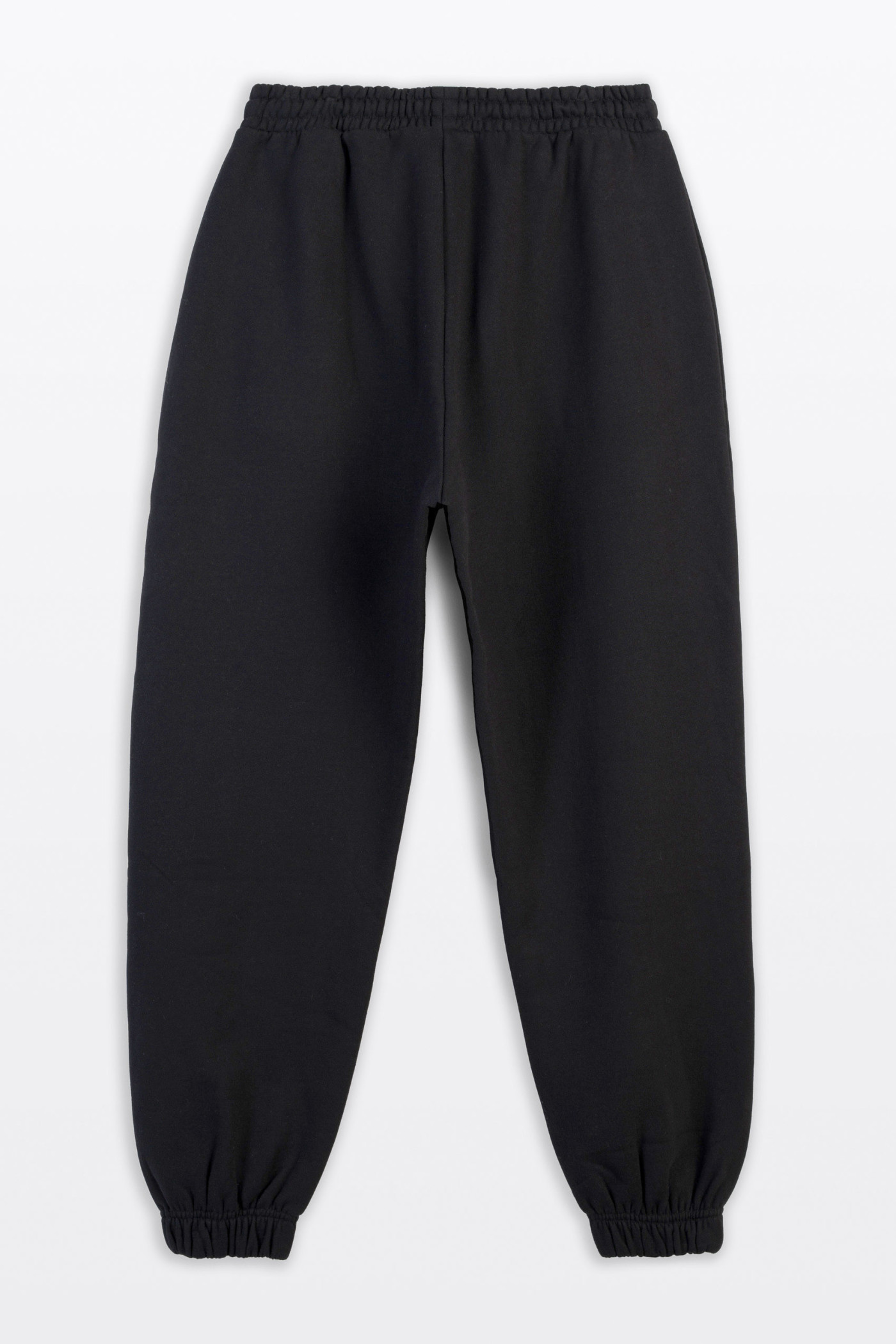 Czarne spodnie dresowe OVERSIZE bez nadruków