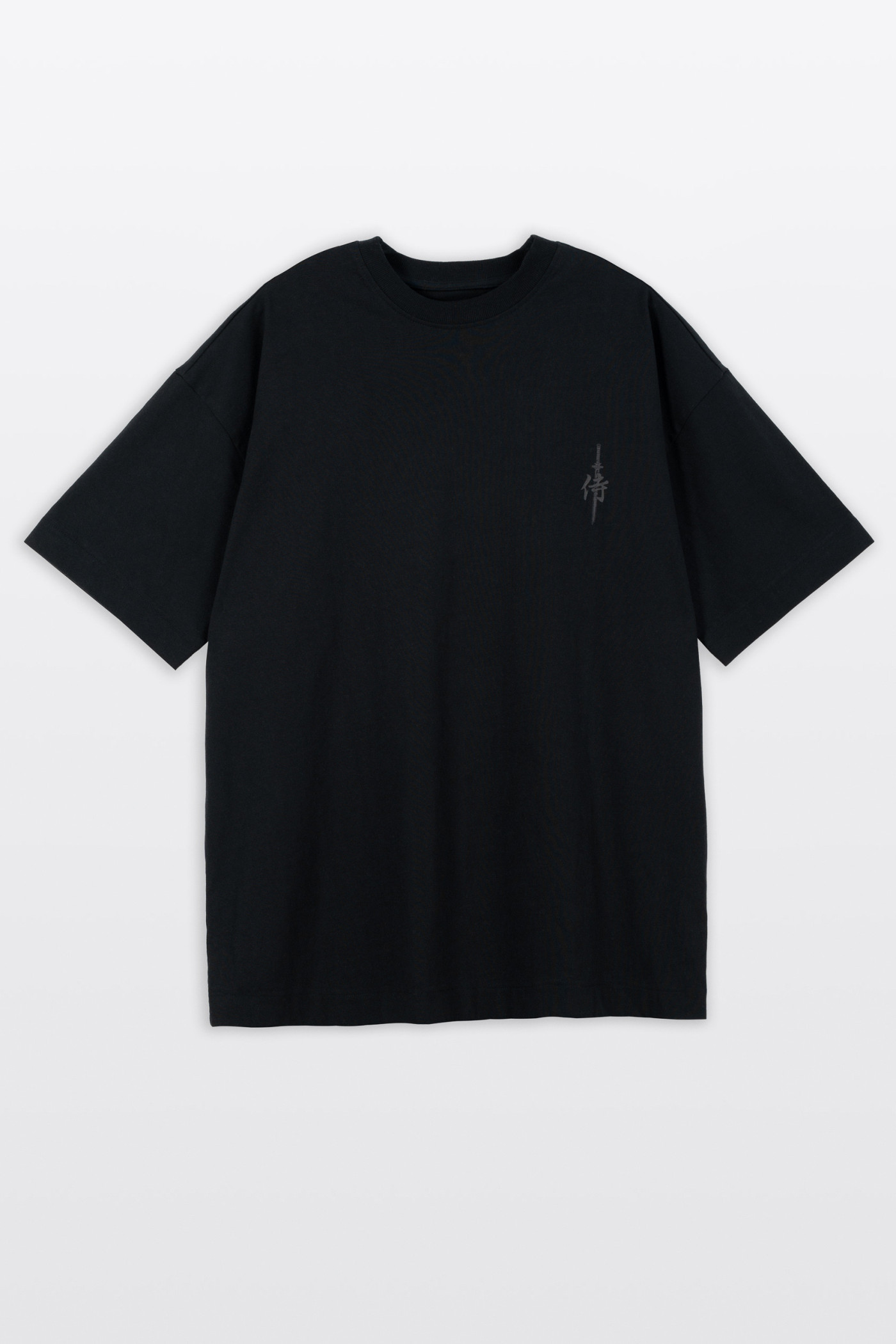 Czarny t-shirt OVERSIZE z autorską grafiką z tyłu