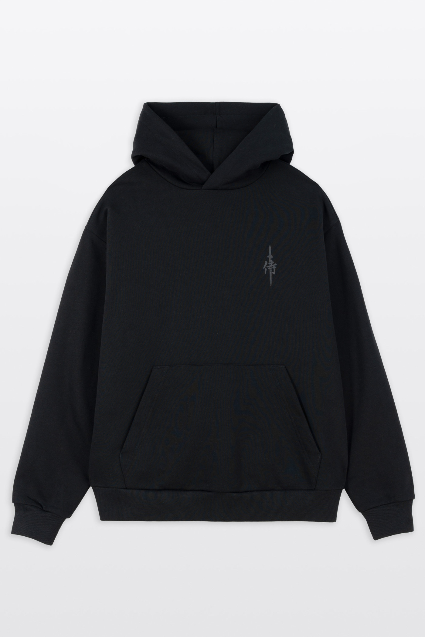 Czarna bluza REGULAR z kapturem z autorska grafiką z tyłu