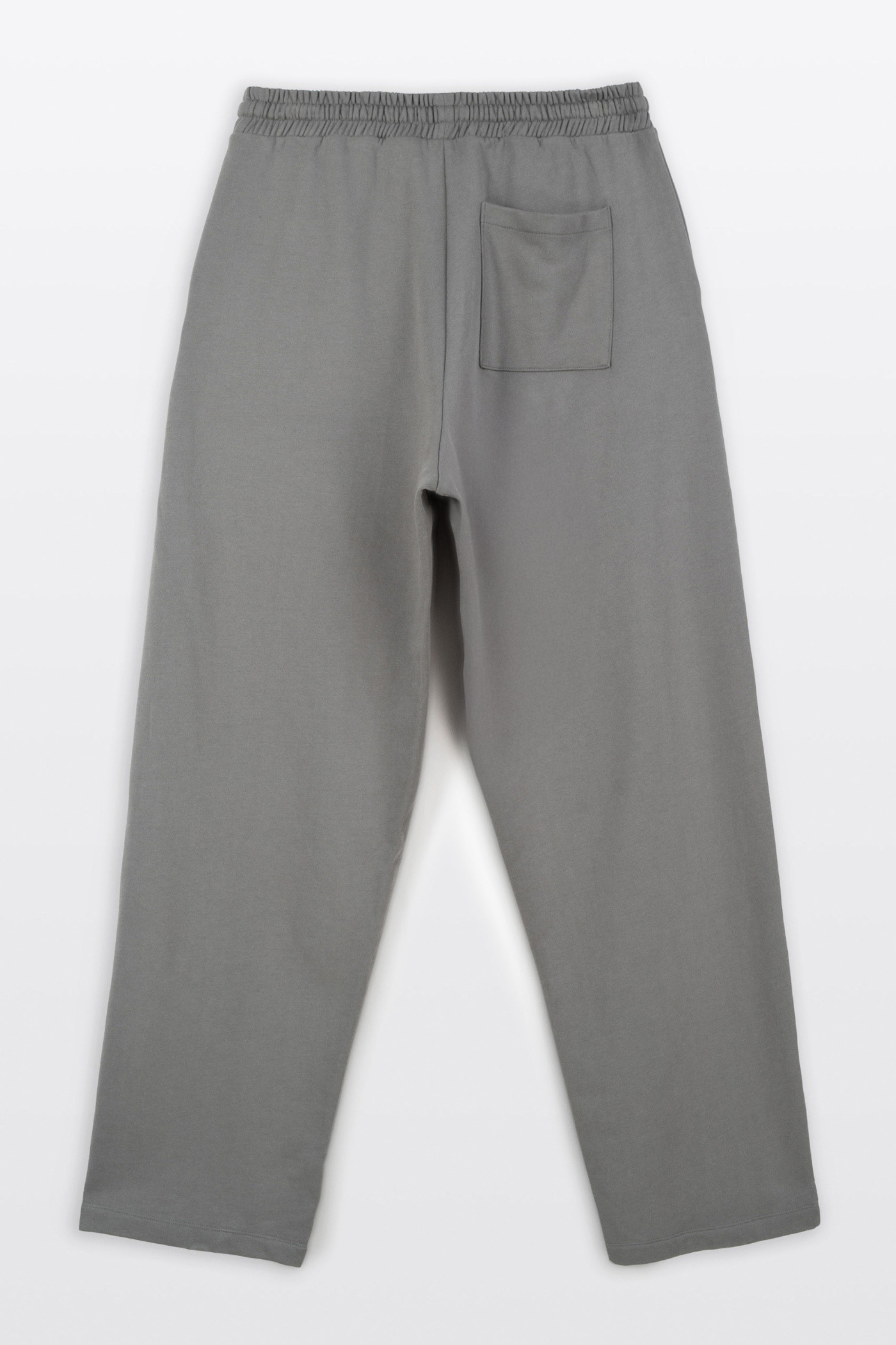 Ciemnoszare spodnie dresowe BAGGY z modnymi przeszyciami