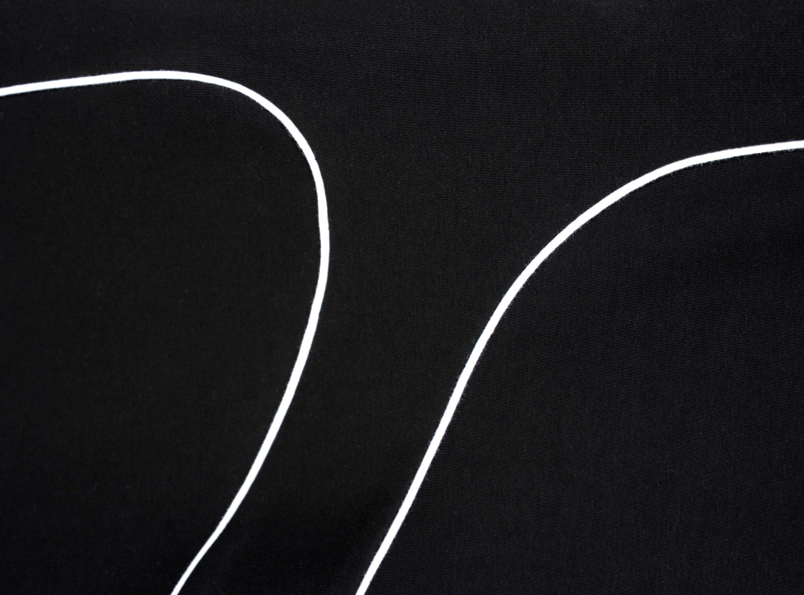 Czarne spodnie dresowe WIDE LEG z kontrastowymi wypustkami podkreślające cięcia