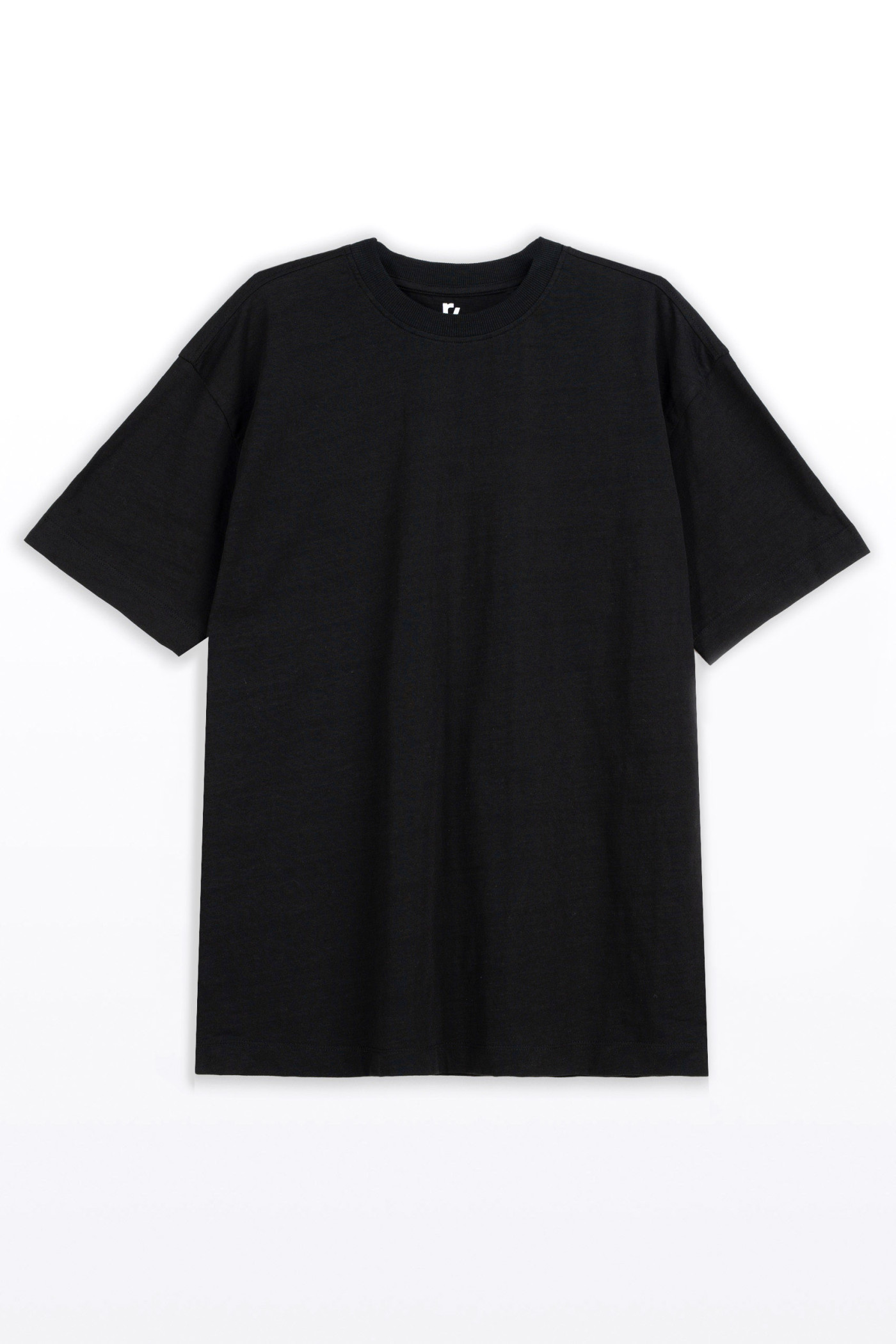 Czarny t-shirt LOOSE z autorską grafiką z tyłu