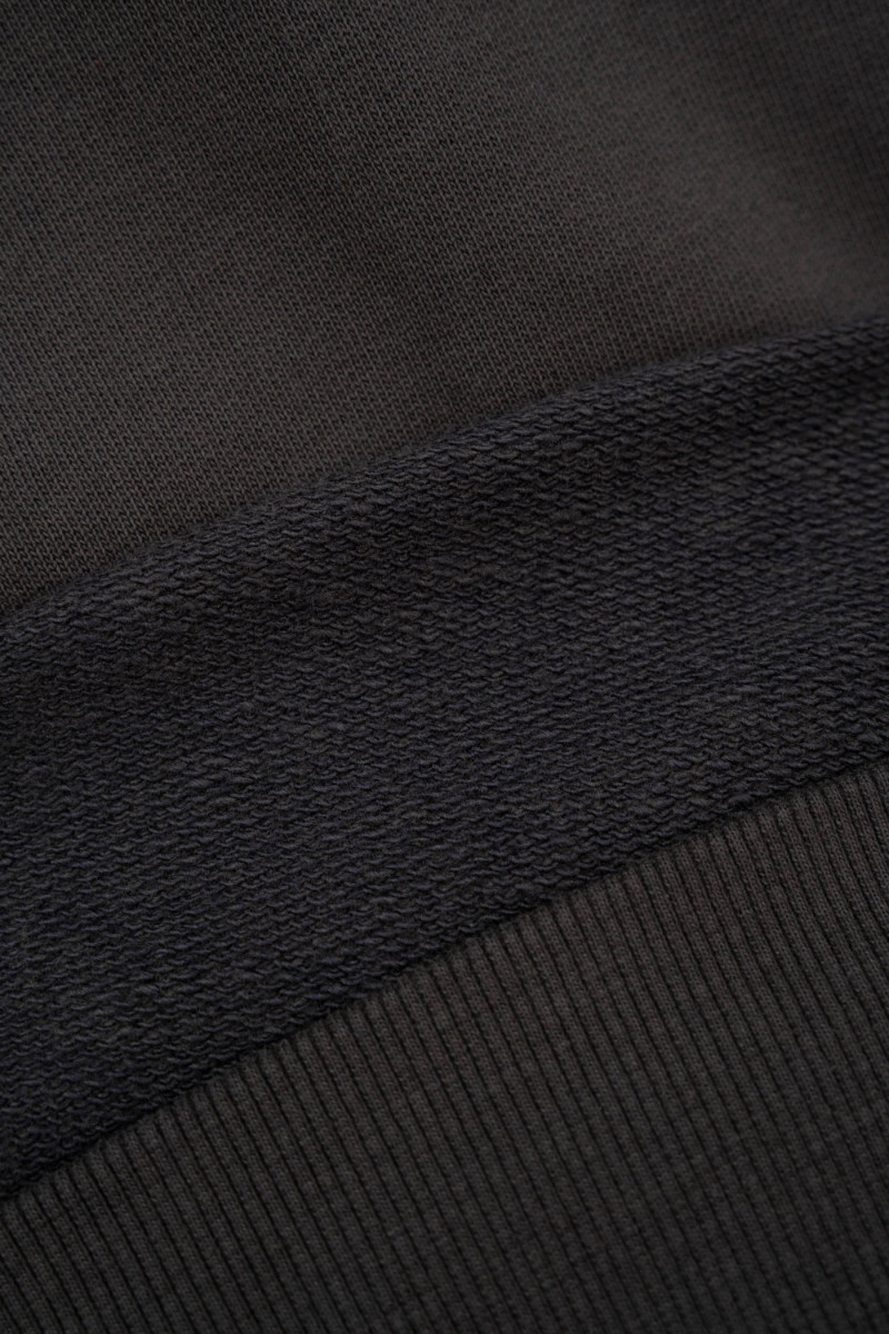 Ciemnoszara bluza REGULAR z kapturem z autorska grafiką z tyłu