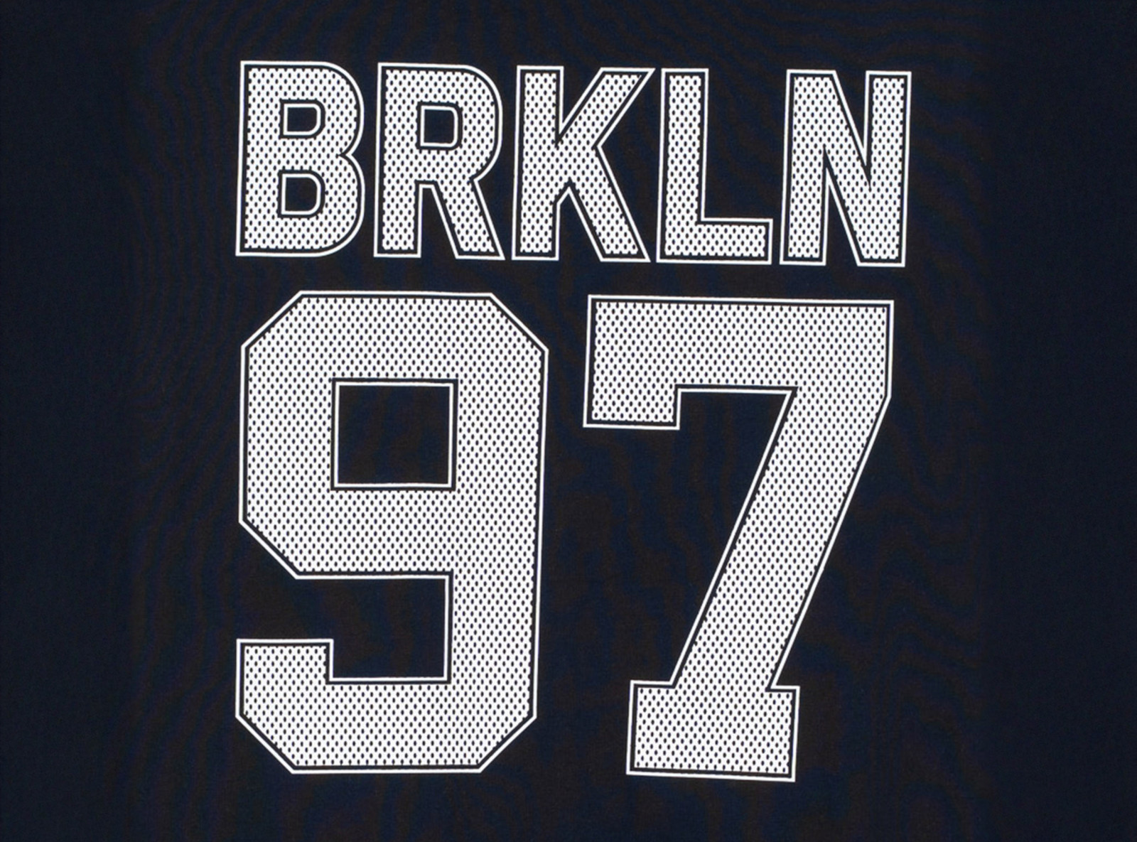 Granatowy t-shirt REGULAR z autorską grafiką z tyłu