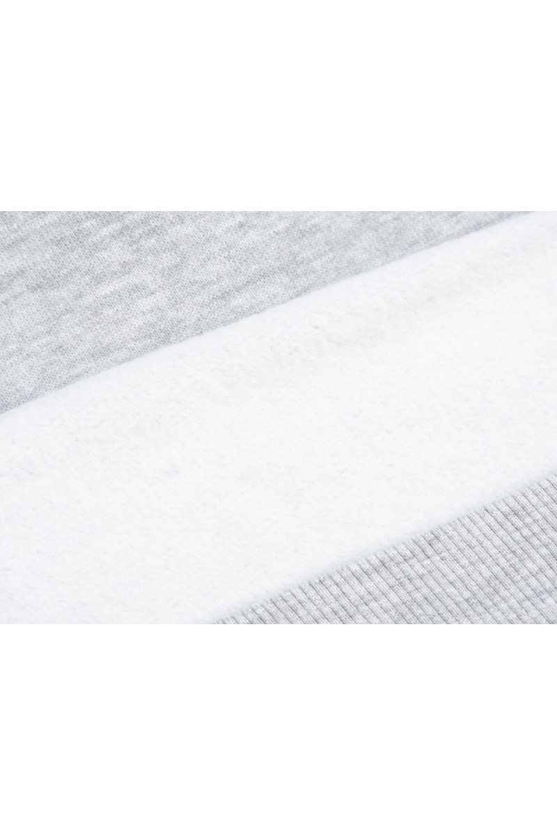 Szara bluza BOXY z kapturem z minimalistycznym nadrukiem, szary