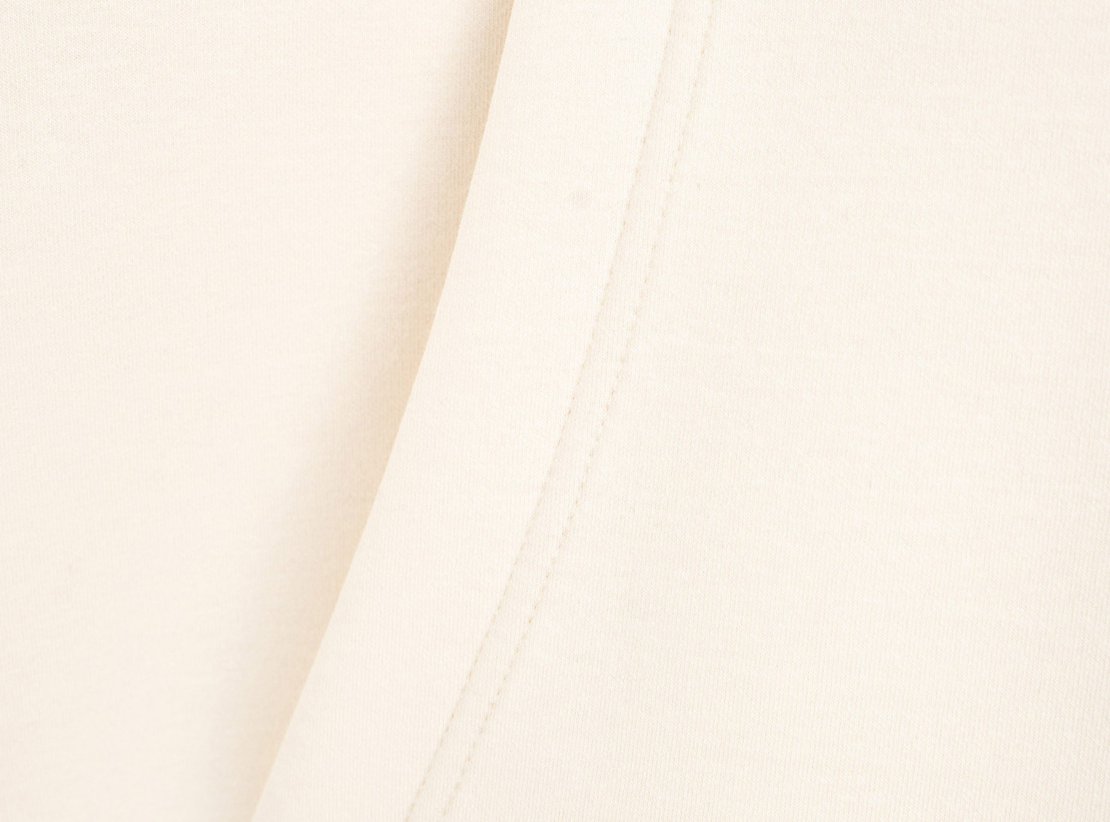 Kremowa bluza z kapturem bez nadruków