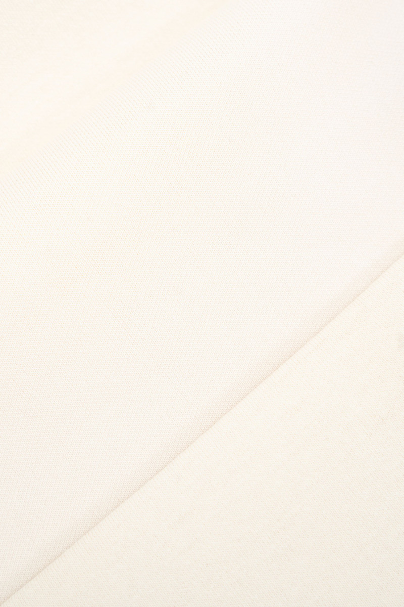 Kremowa bluza z kapturem bez nadruków