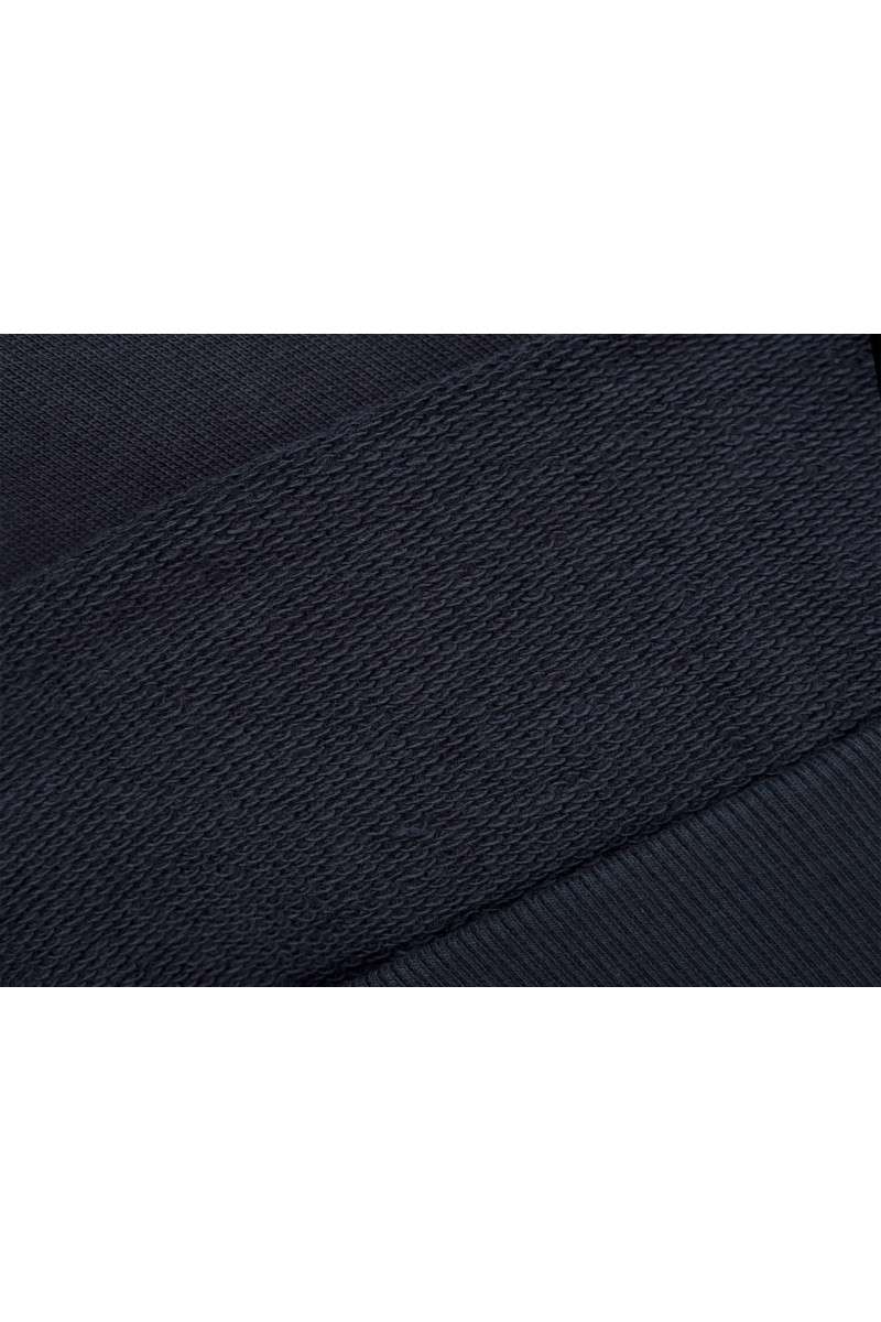 Granatowa bluza REGULAR z kapturem z autorską grafiką z tyłu, granatowy