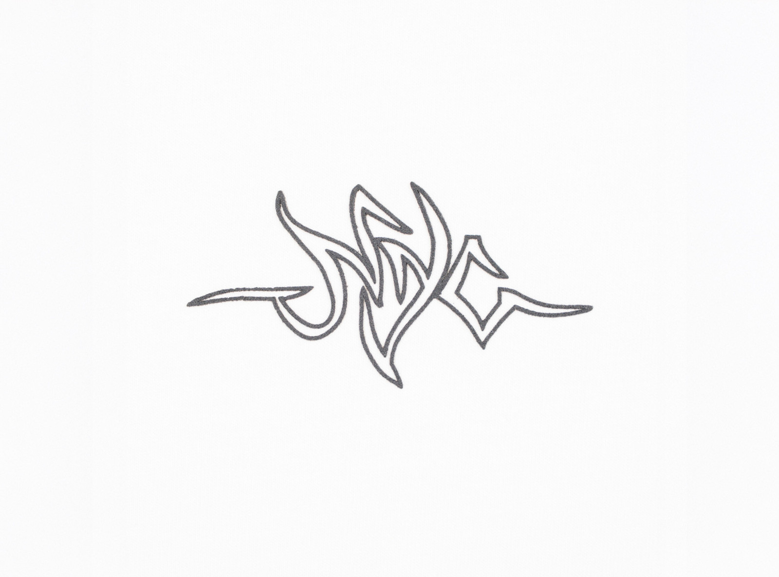 Biały t-shirt REGULAR z autorską grafiką z tyłu