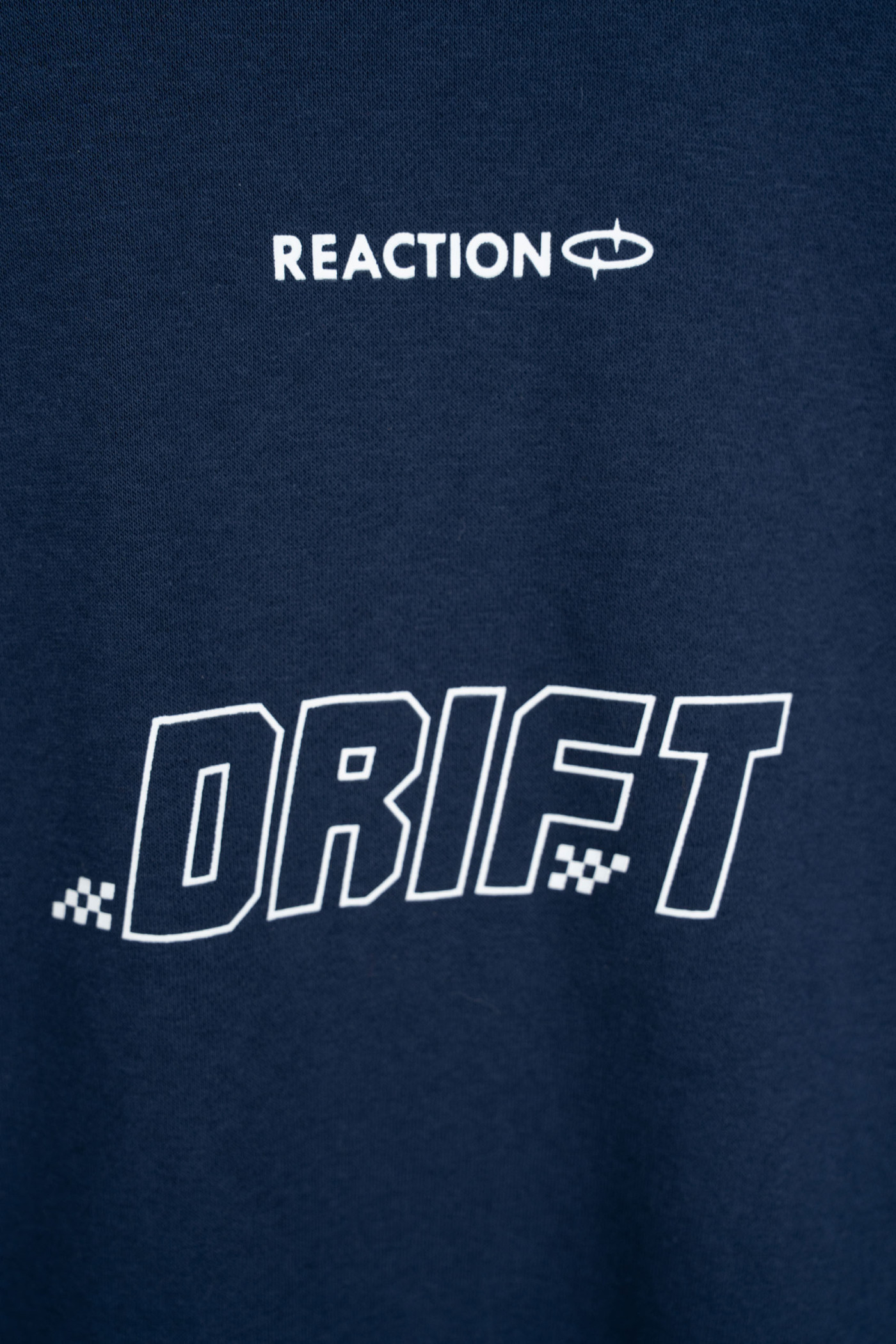 Granatowa bluza BOXY z kapturem z kontrastowymi wypustkami podkreślającymi cięcia