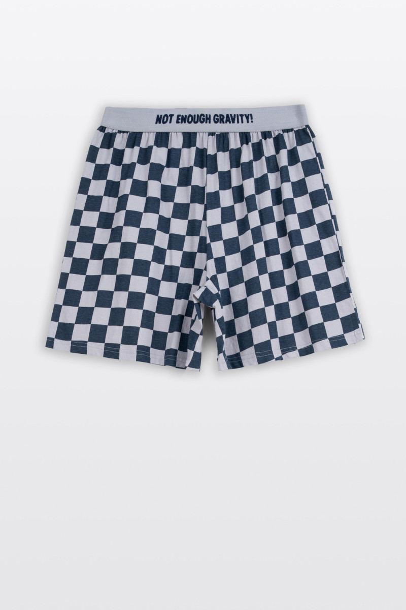 Bawełniana piżama z autorską grafiką z przodu