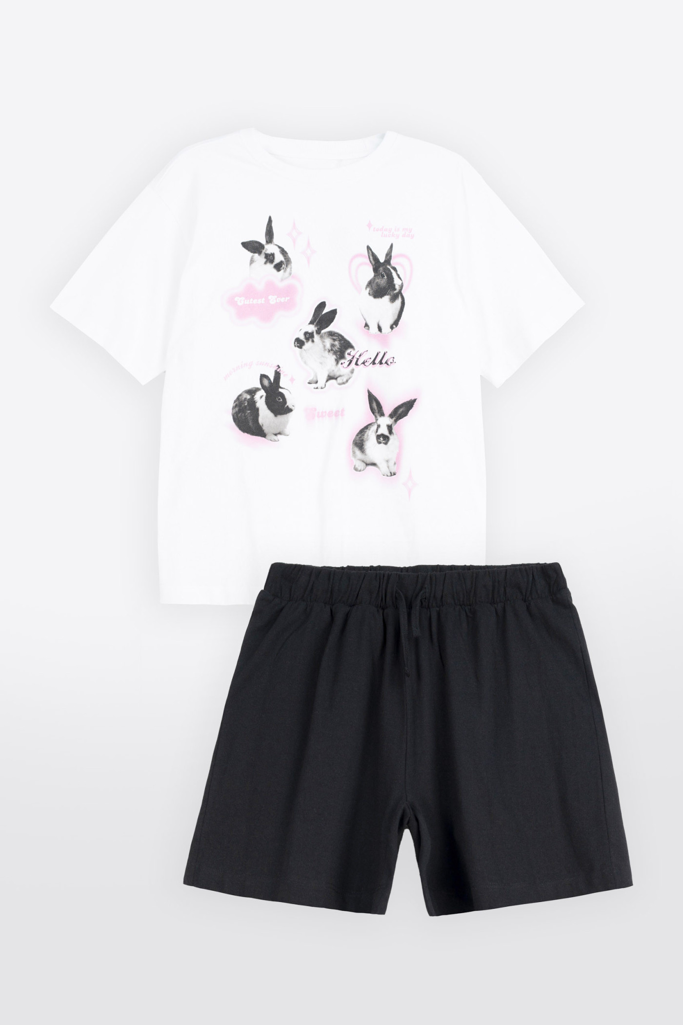 Bawełniana piżama z autorską grafiką