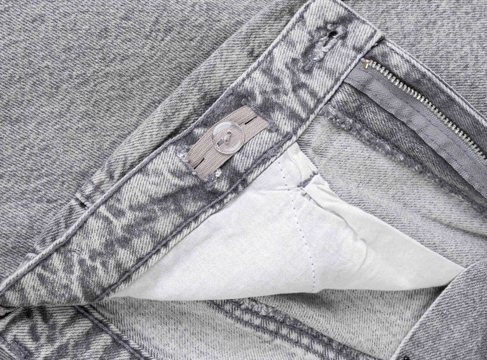 Szare spodnie jeansowe STRAIGHT