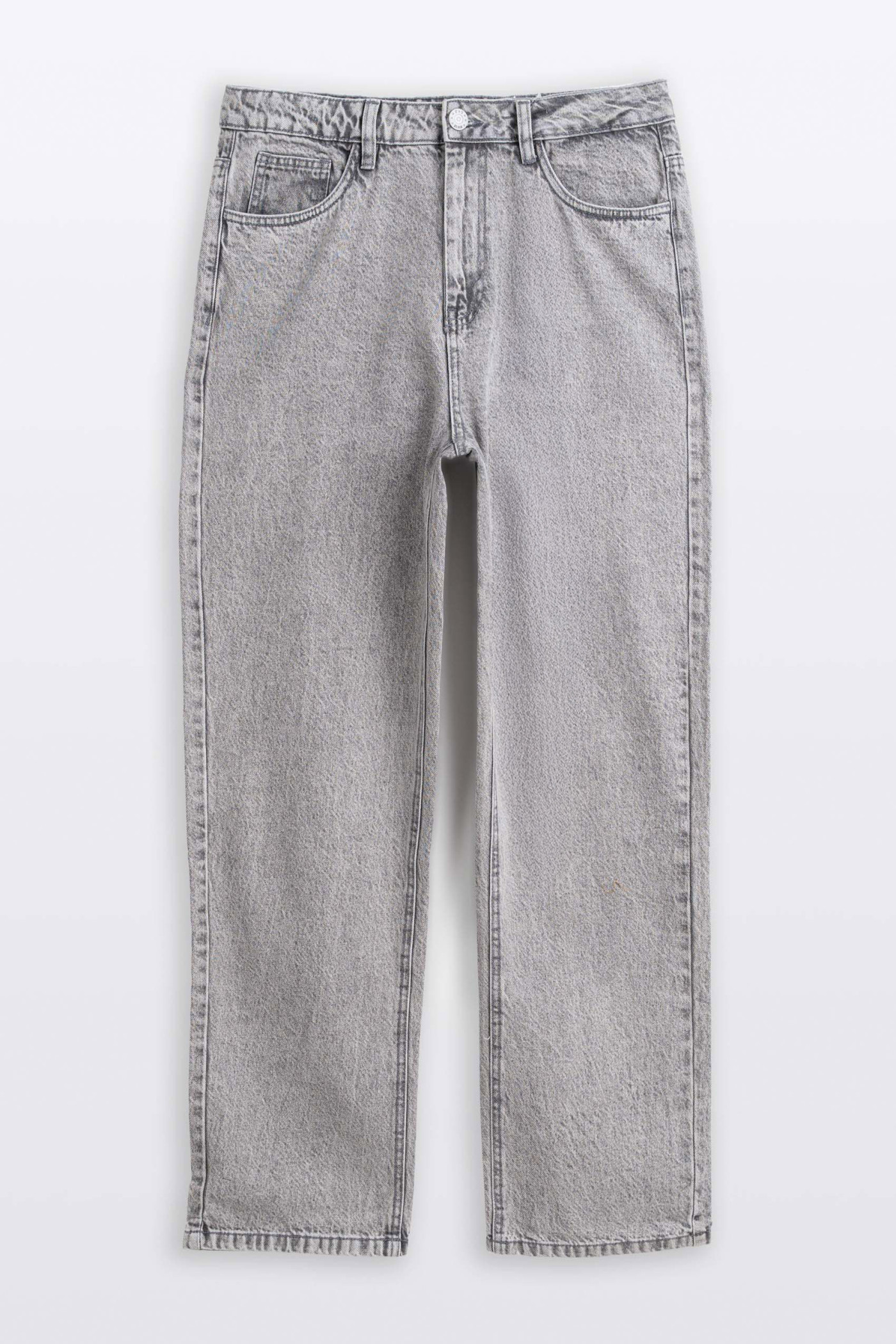 Szare spodnie jeansowe STRAIGHT