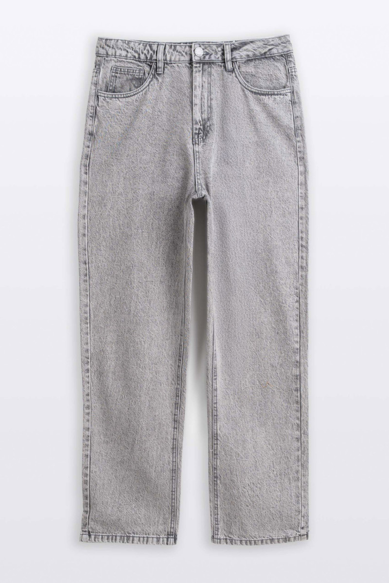 Szare spodnie jeansowe STRAIGHT
